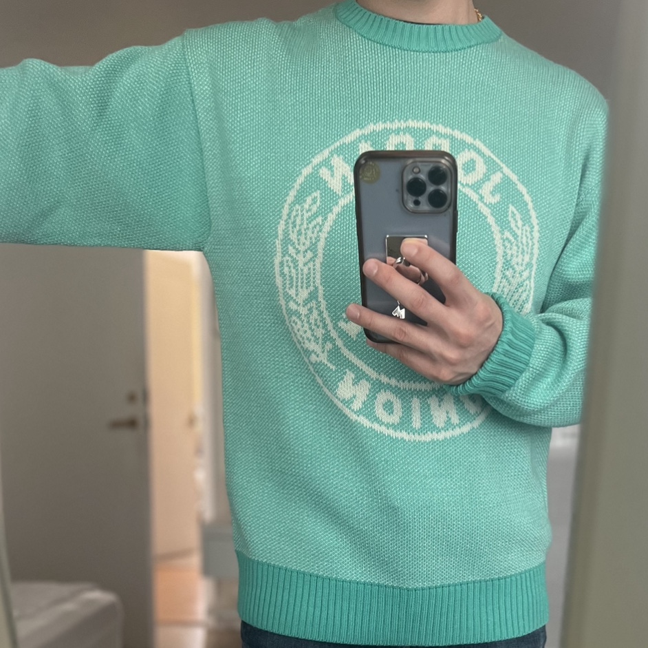 Jordan x Union Sweater Kinetic Green - Asia 착용 스타일 - 4