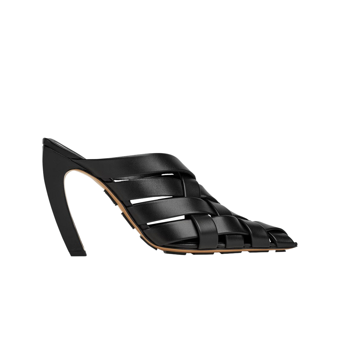 (W) 보테가 베네타 알피 뮬 블랙((W) Bottega Veneta Alfie Mule Black) - 1