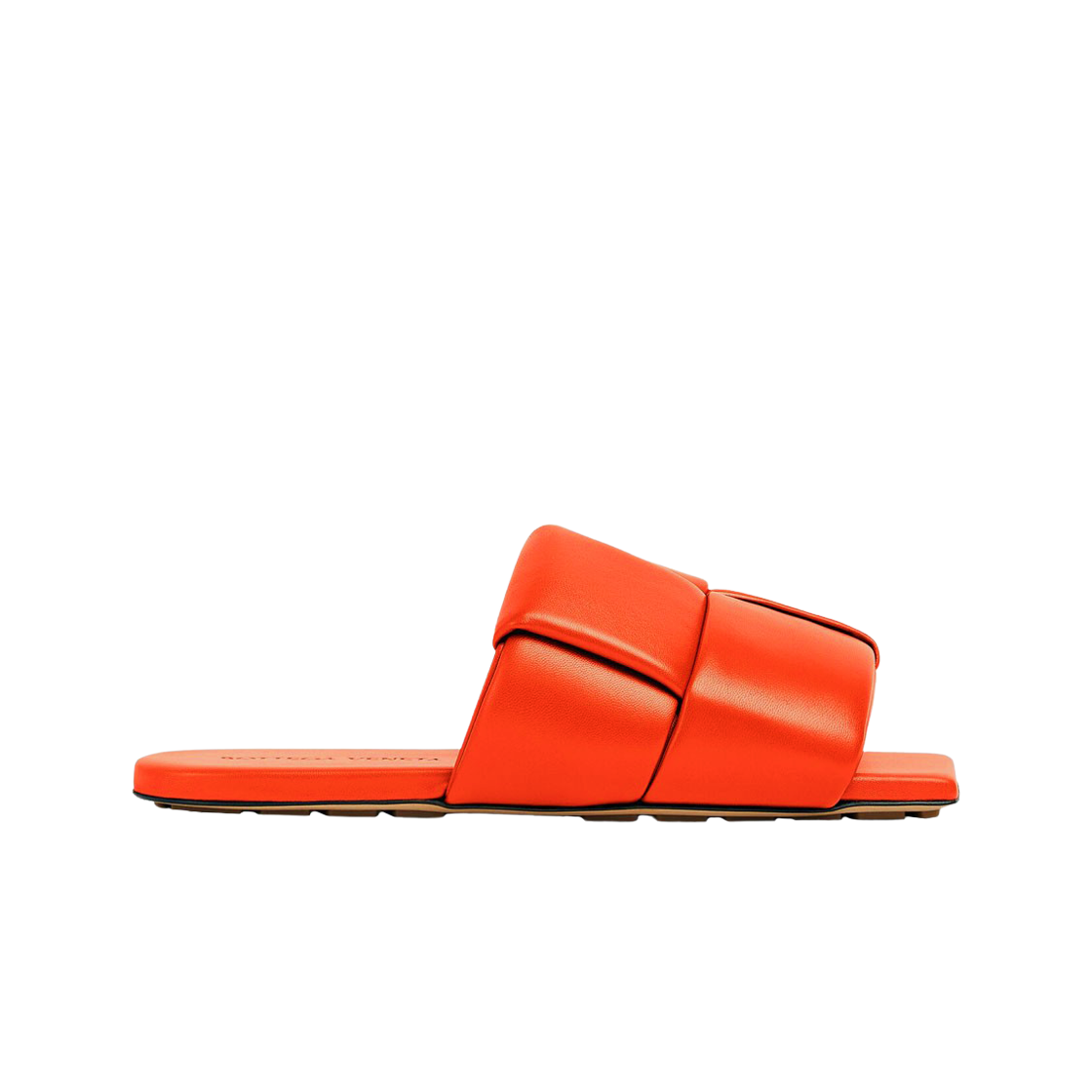 (W) 보테가 베네타 패치 플랫 뮬 오렌지((W) Bottega Veneta Patch Flat Mule Orange) - 1