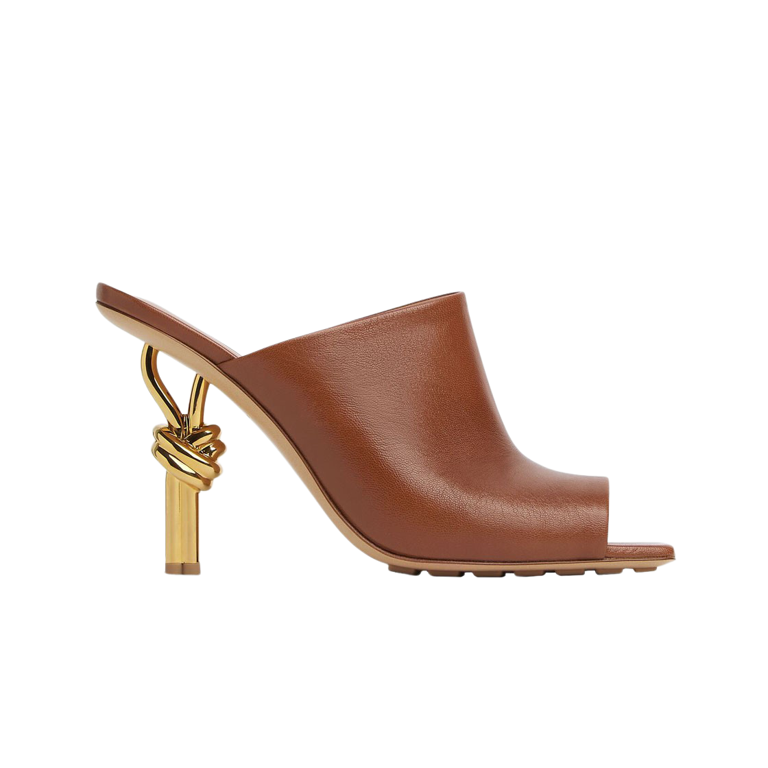 740589VBSF02460 (W) Bottega Veneta Knot Mule Brown Sugar - 대표 이미지 #1