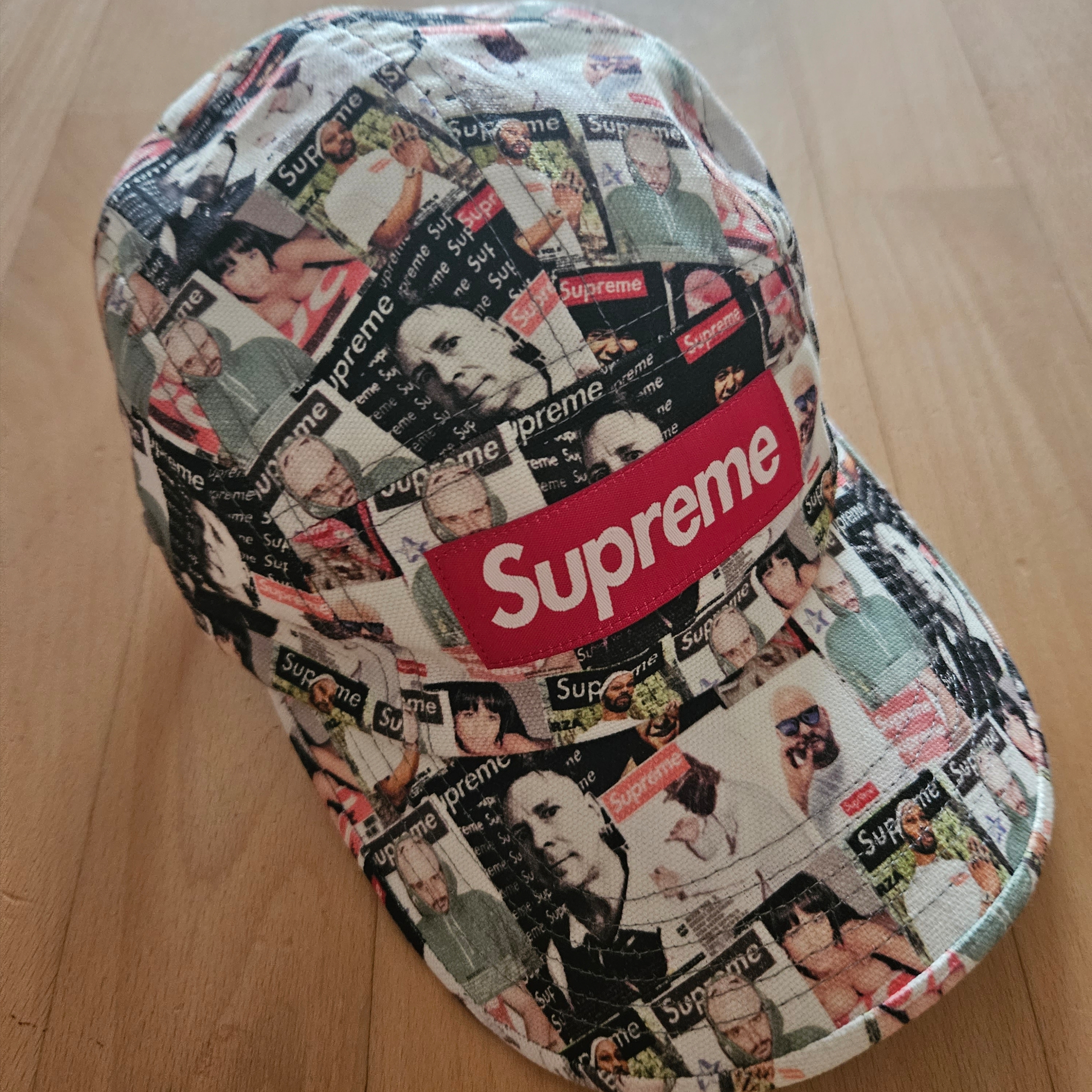 Supreme Magazine Camp Cap Multicolor - 23SS 착용 스타일