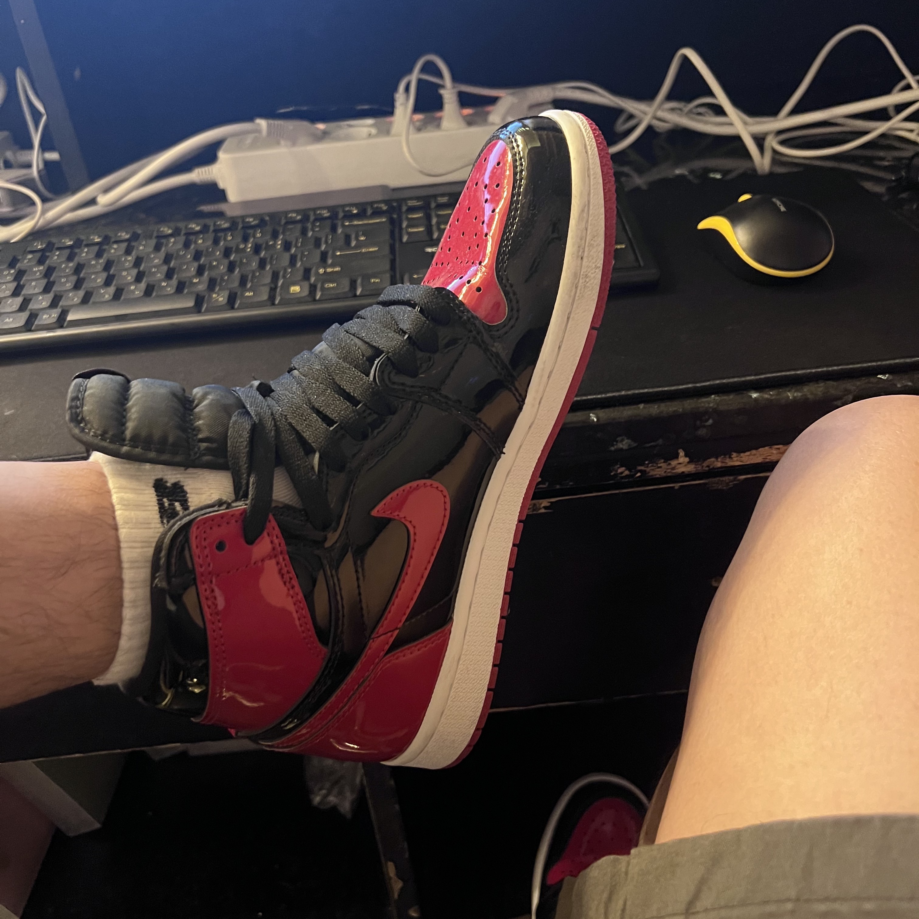 Jordan 1 Retro High OG Patent Bred 착용 스타일