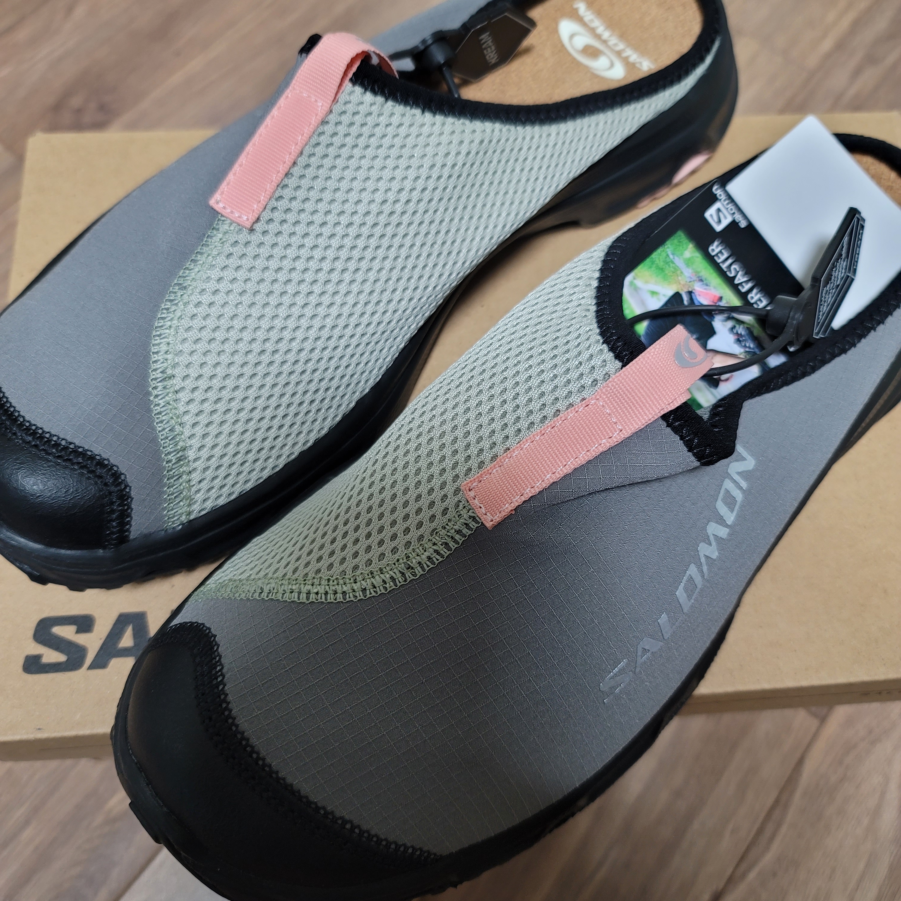 Salomon RX Slide 3.0 Pewter 착용 스타일 - 1