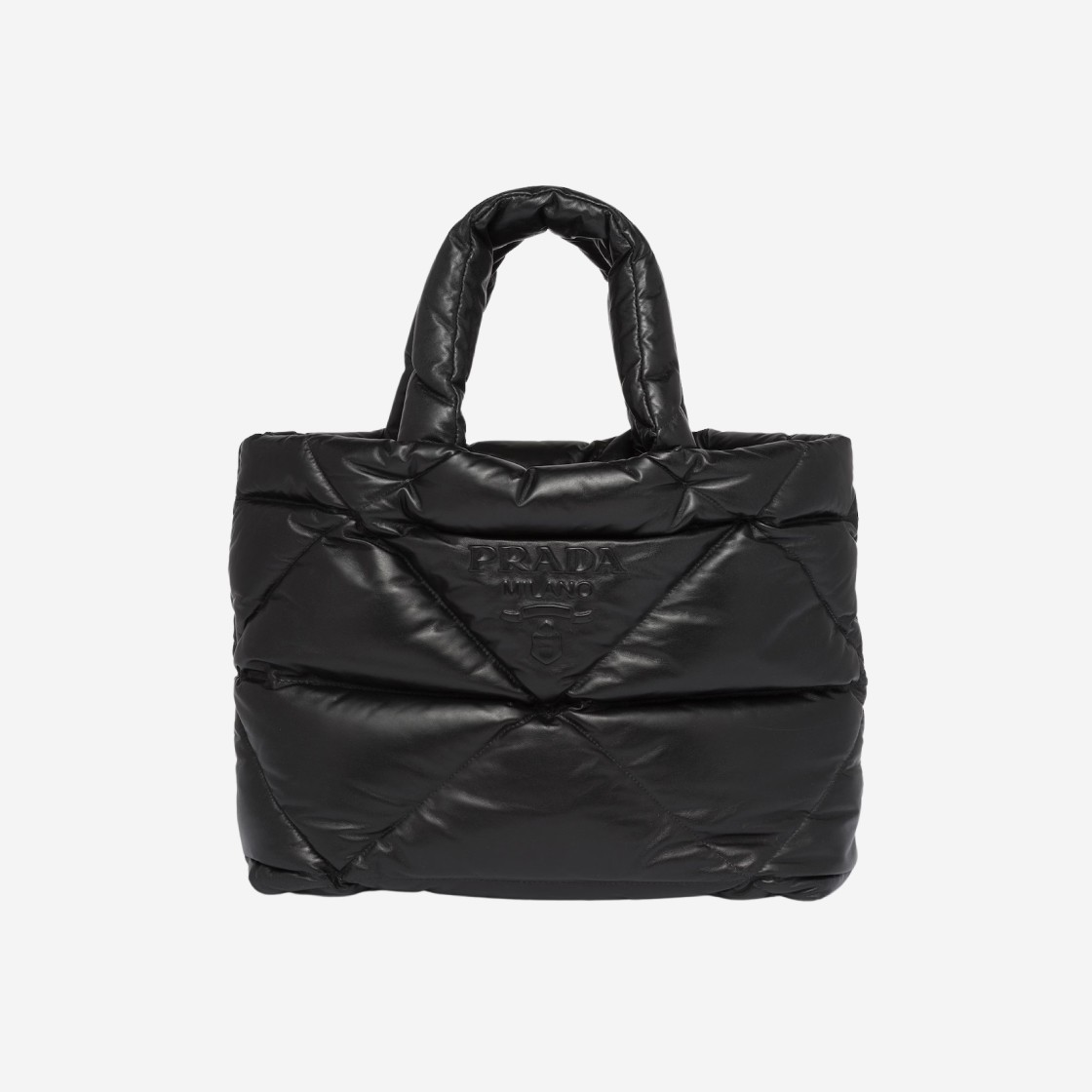 Prada Padded Nappa Tote Bag Black 상세 이미지 1