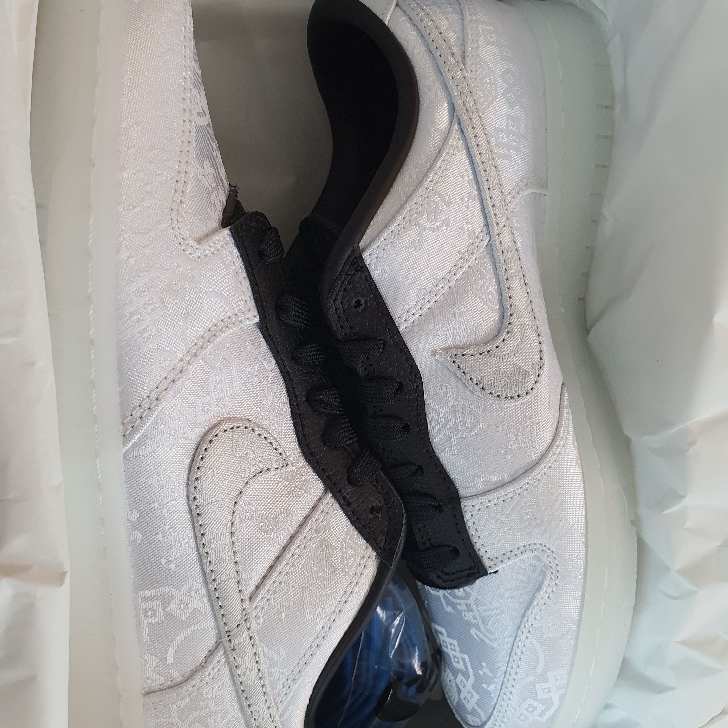 Nike x Clot x Fragment Dunk Low Black and White 착용 스타일