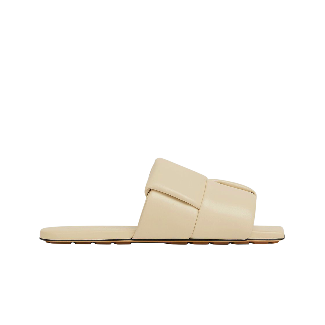 (W) 보테가 베네타 패치 플랫 뮬 씨 솔트((W) Bottega Veneta Patch Flat Mule Sea Salt) - 1