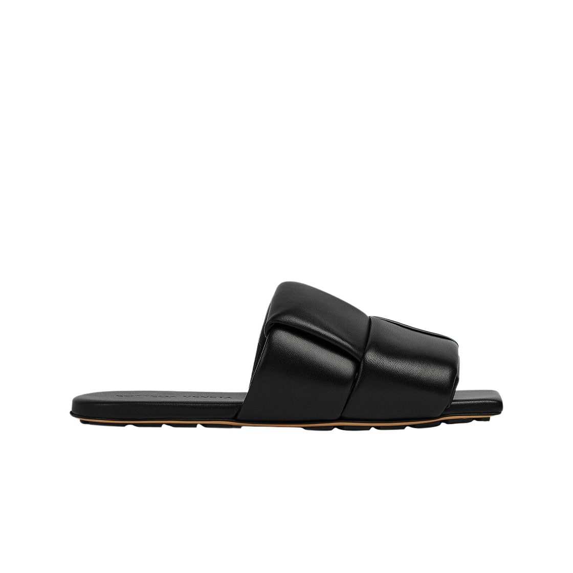 741259VBSD01000 (W) Bottega Veneta Patch Flat Mule Black