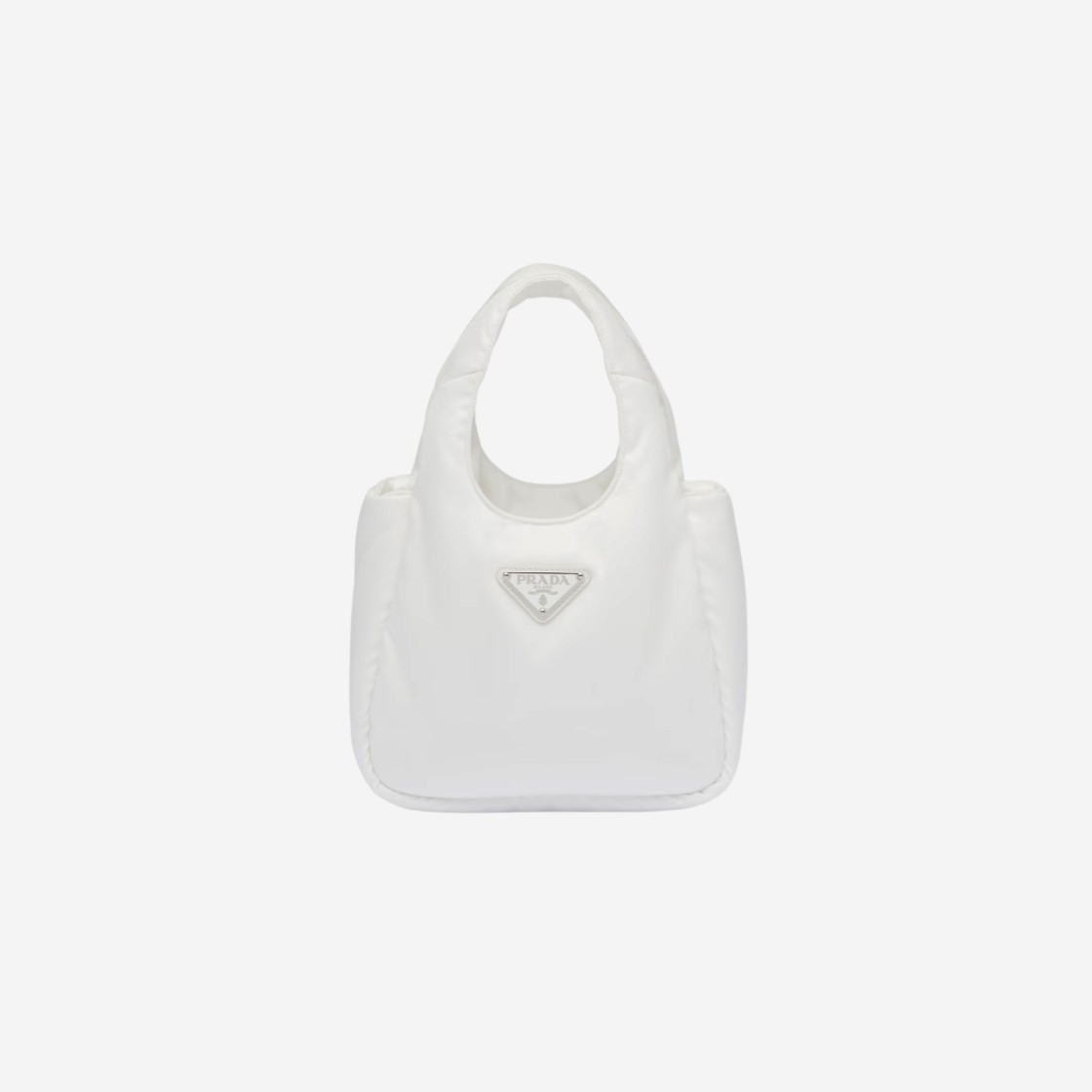 Prada Soft Padded Re-Nylon Mini Bag White 상세 이미지 1