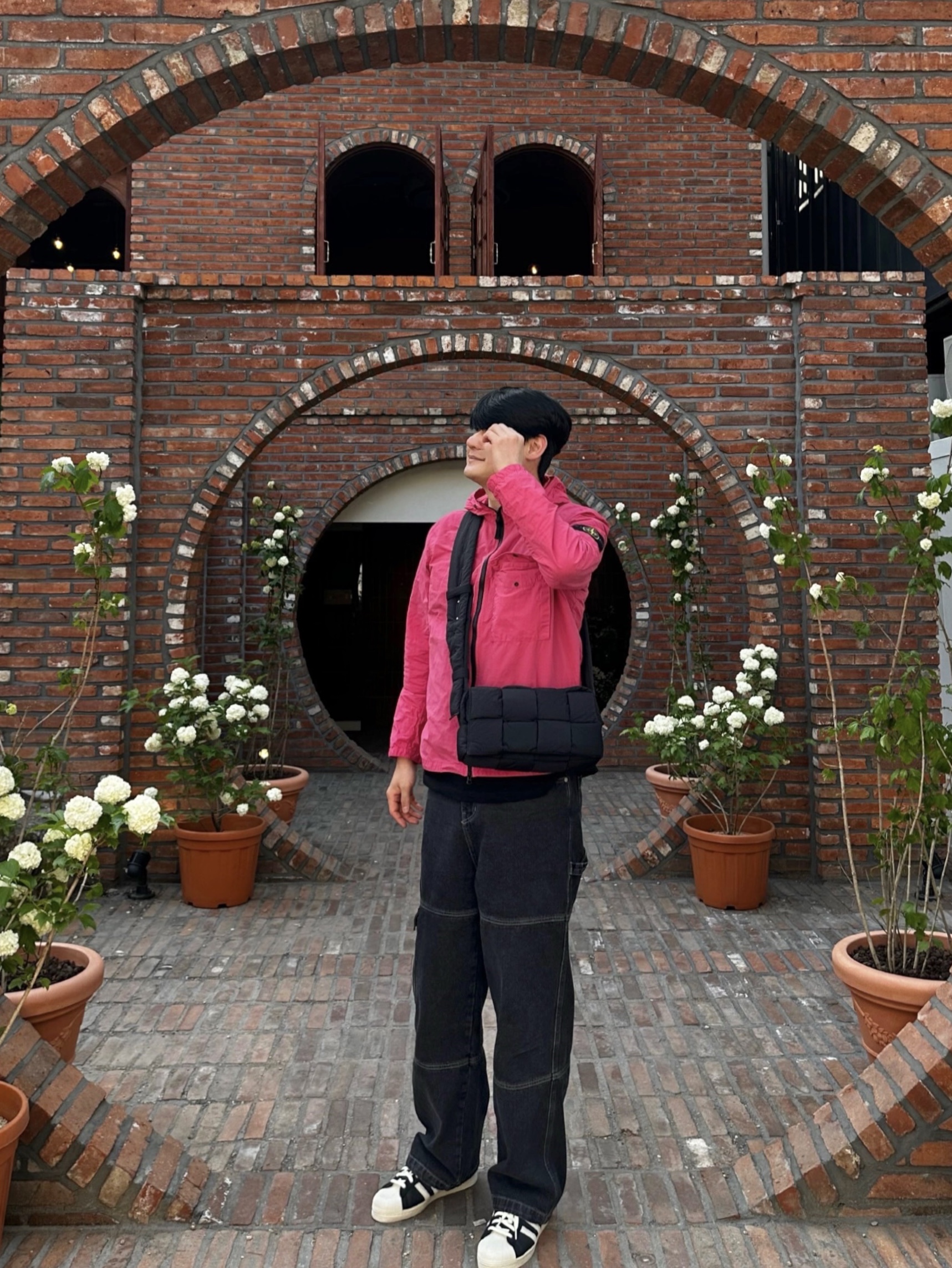 Stone Island 12402 Naslan Light Garment Dyed Hooded Overshirt Cyclamen - 22SS, Bottega Veneta Padded Tech Cassette Black 착용 스타일