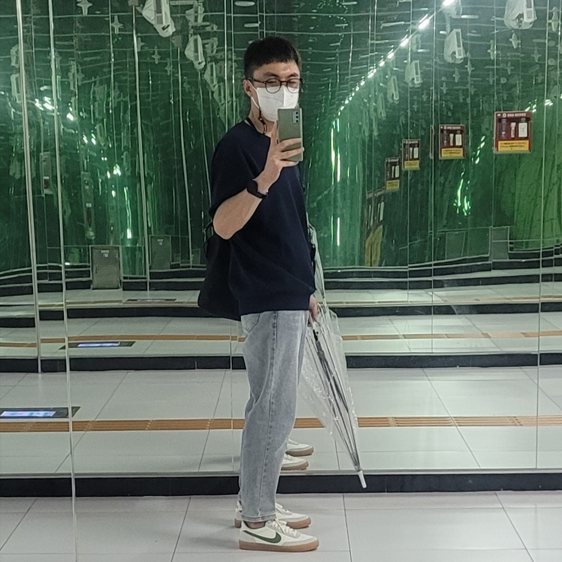 Nike x J.Crew Killshot 2 Lucid Green 착용 스타일