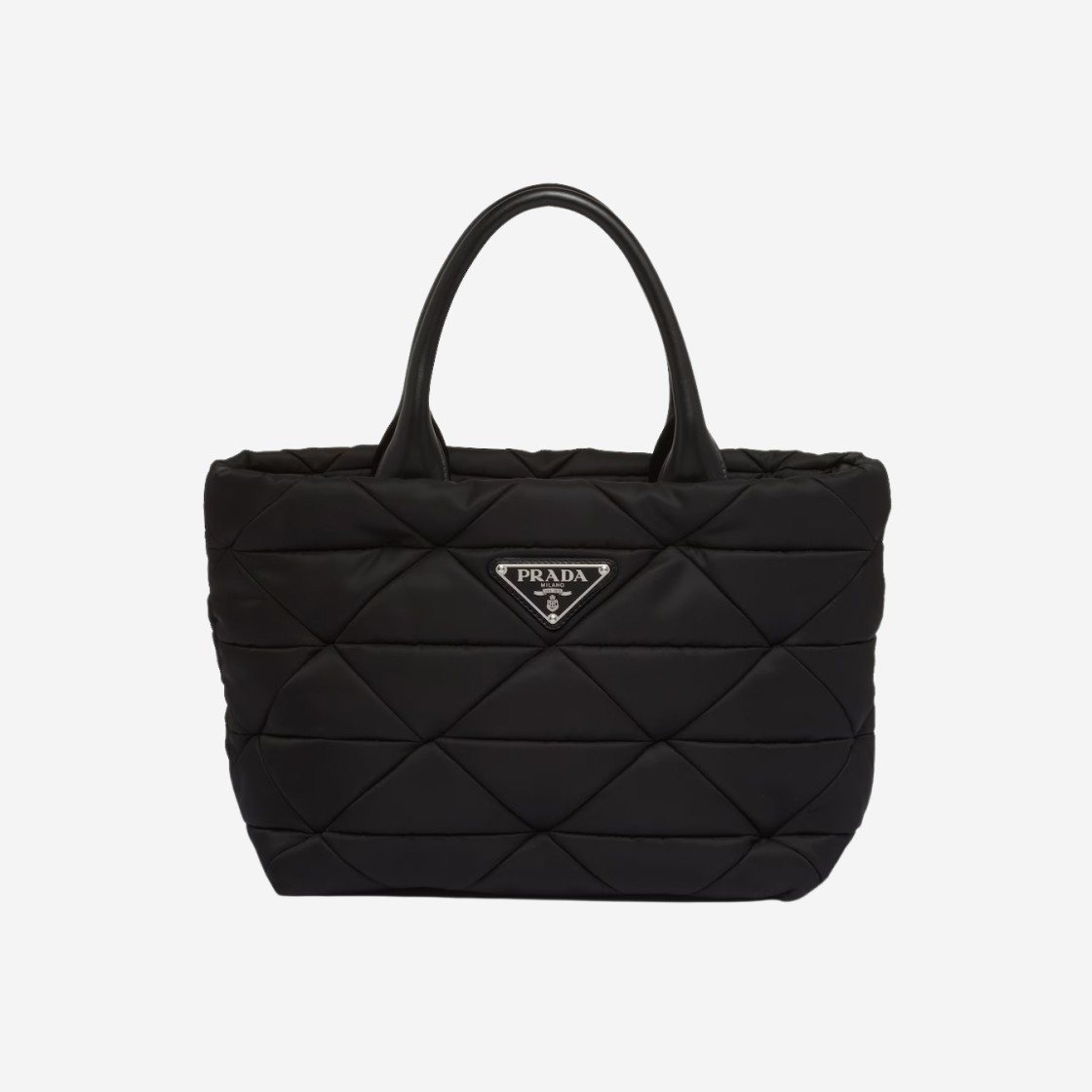 Prada Small Re-Nylon Padded Tote Bag Black 상세 이미지 1