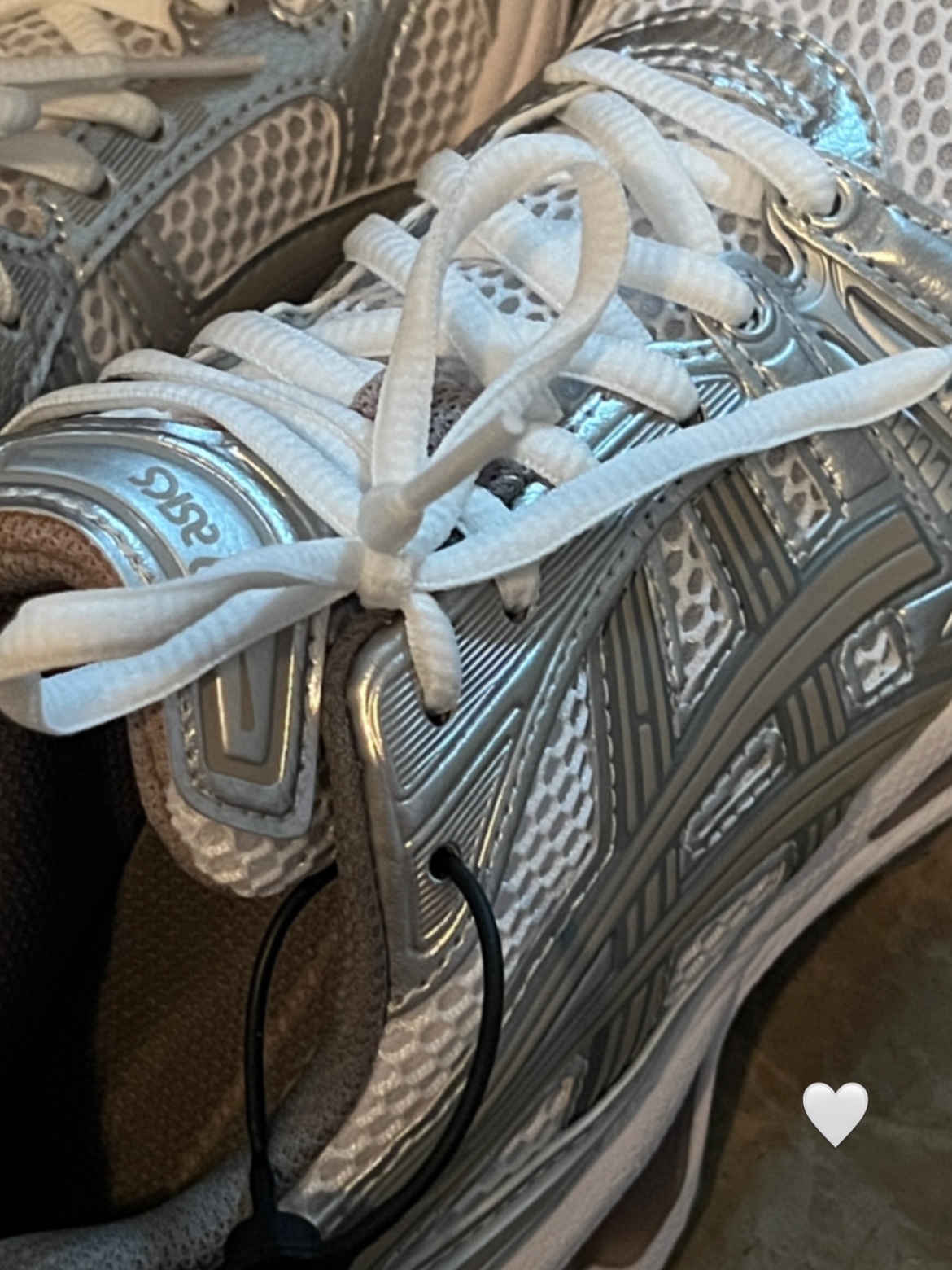 (W) Asics Gel-Kayano 14 White Moonrock 착용 스타일 - 1