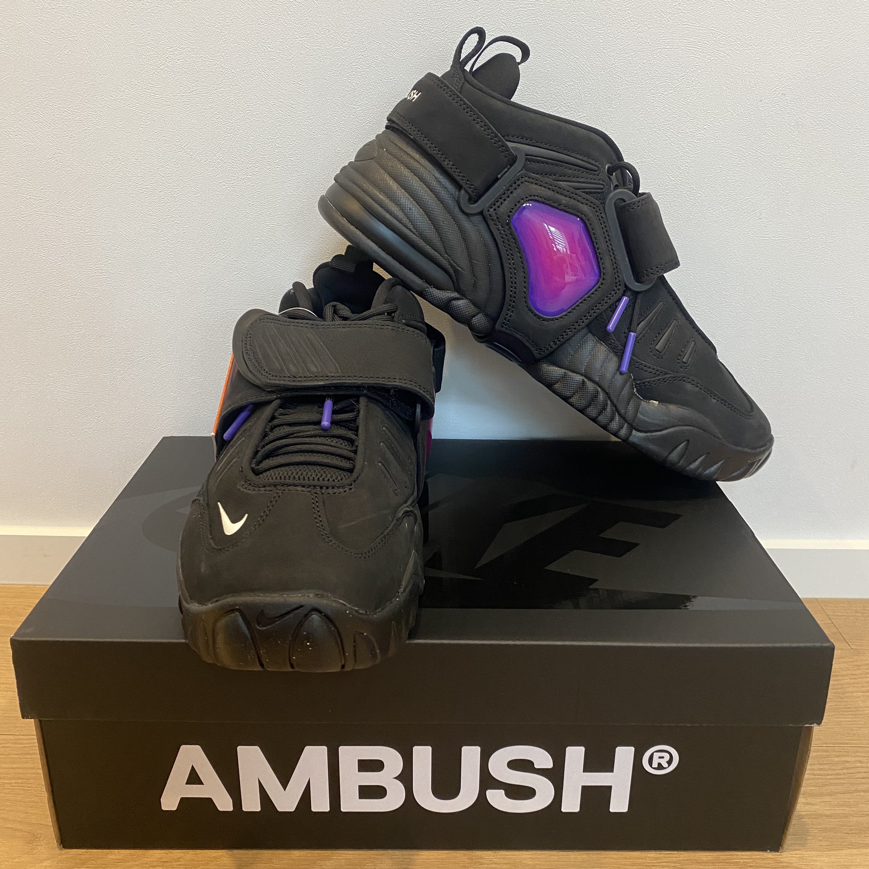 Nike x Ambush Air Adjust Force SP Black and Psychic Purple 착용 스타일 - 3