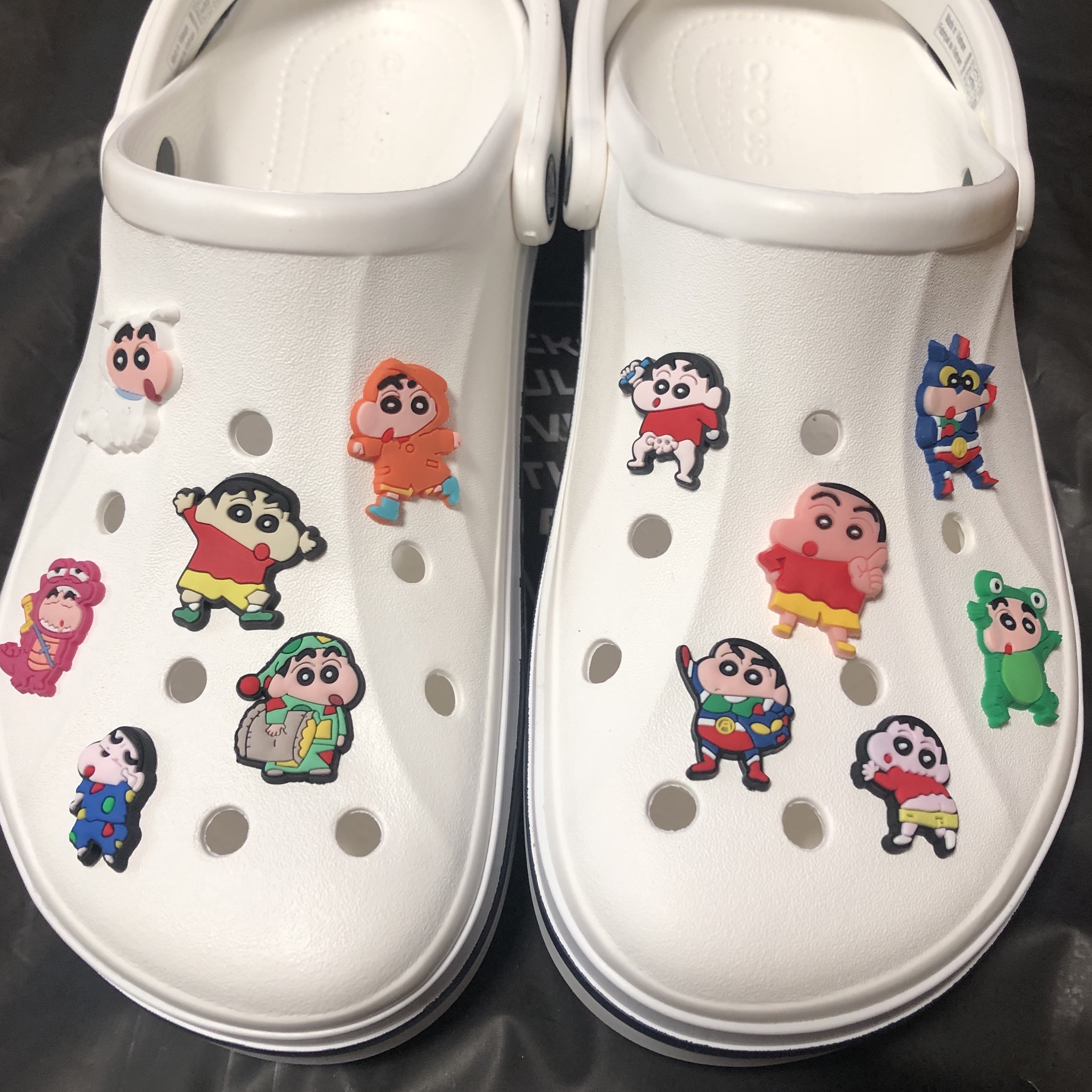 Crocs Bayaband Clog White Navy 착용 스타일