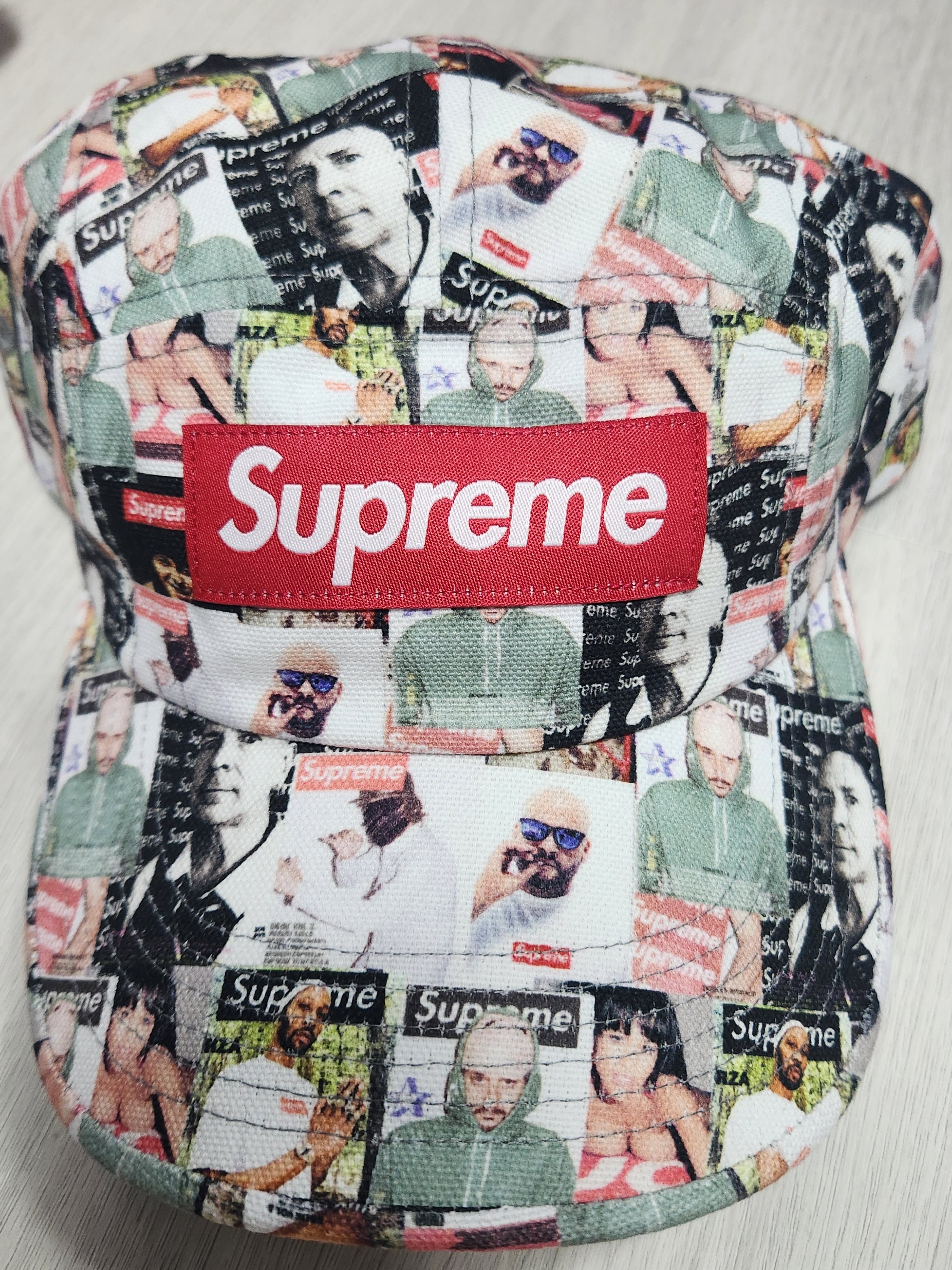 Supreme Magazine Camp Cap Multicolor - 23SS 착용 스타일