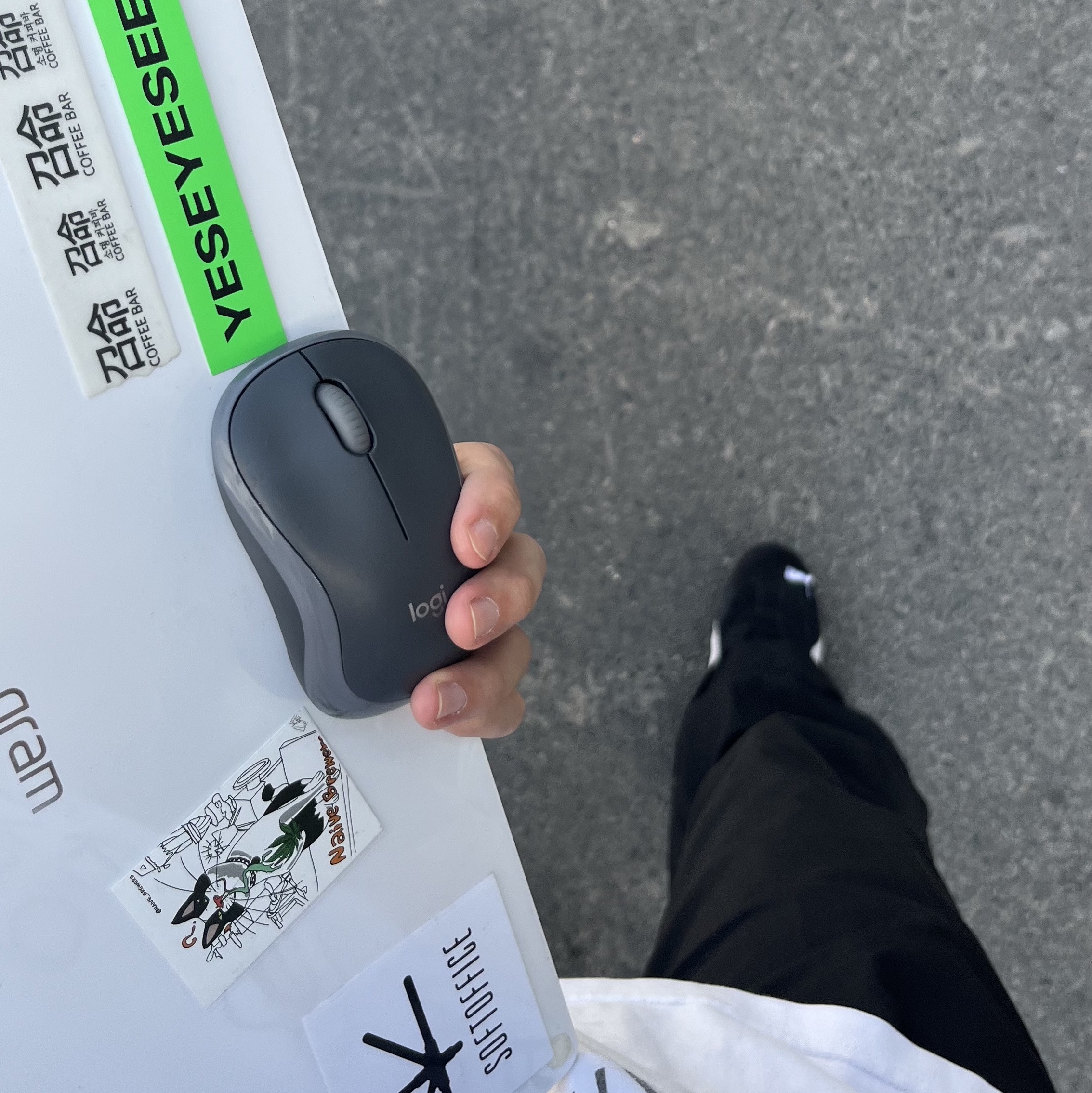 Puma Speedcat LS Black White 착용 스타일