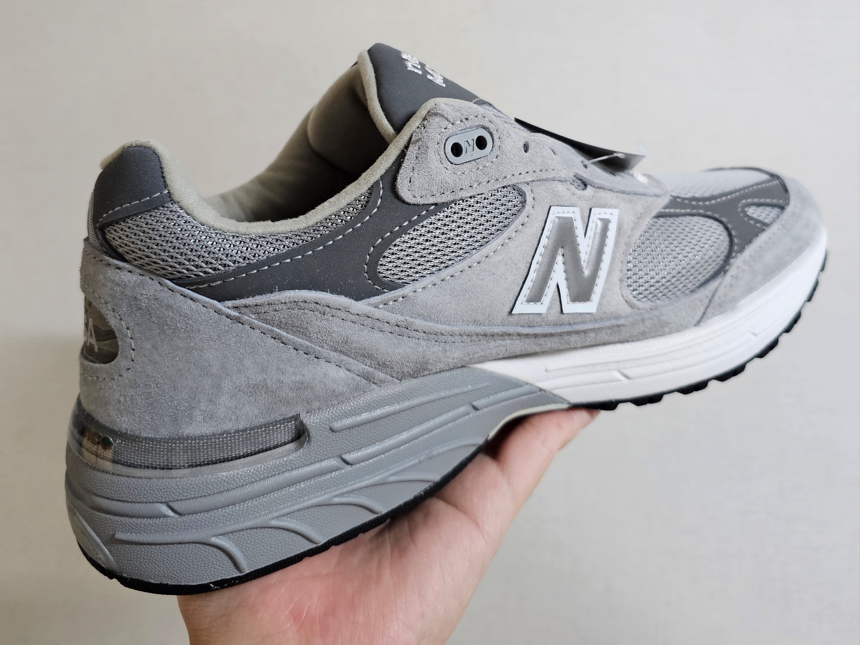 New Balance 993 Made in USA Grey - D Standard 착용 스타일 - 2