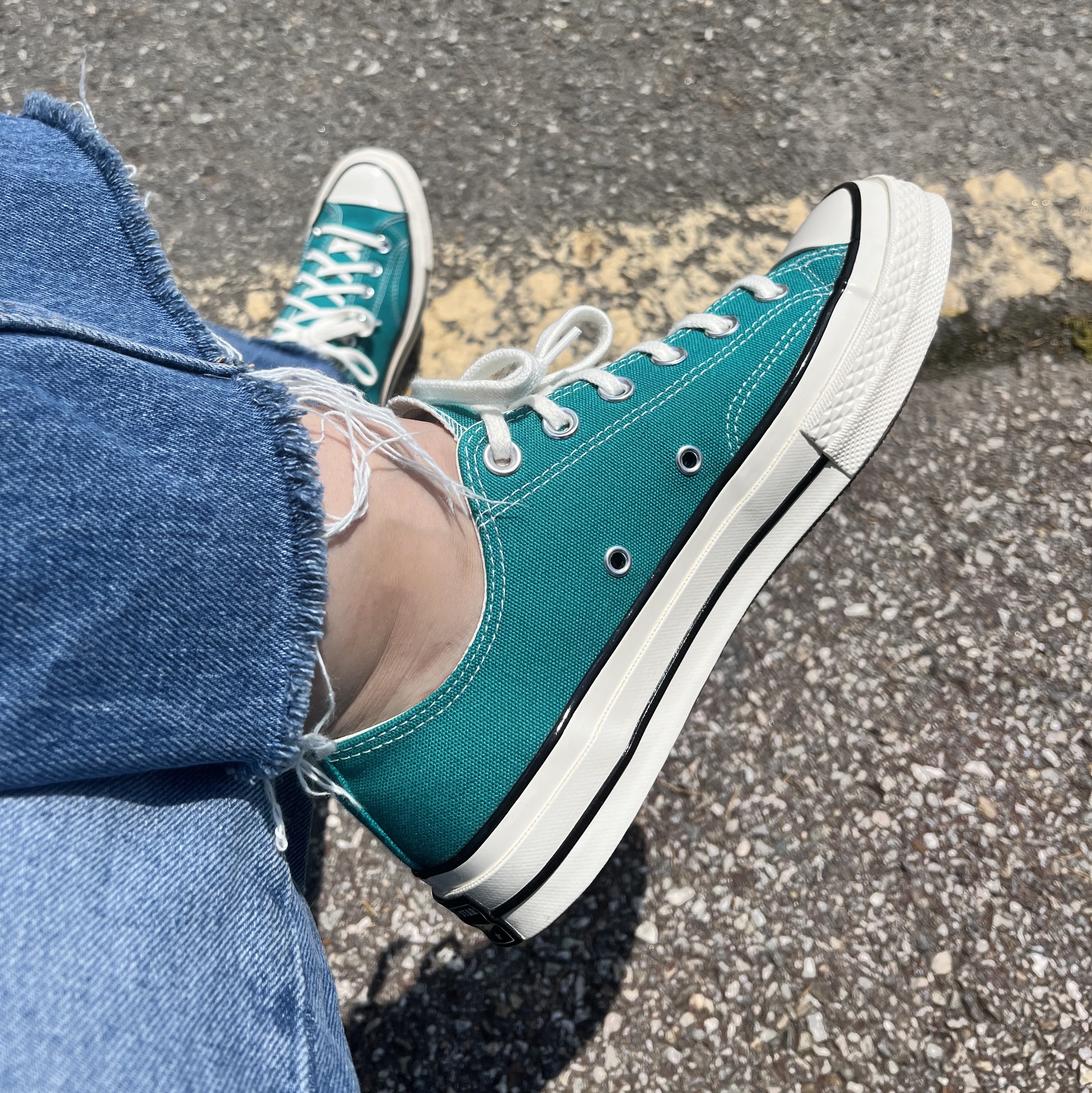 Converse Chuck 70 Ox Malachite 착용 스타일
