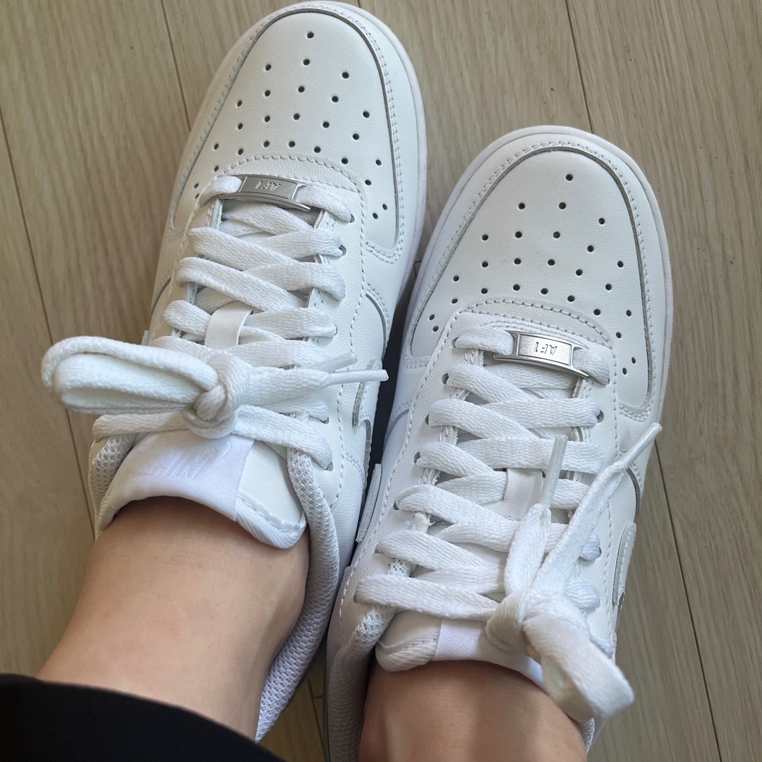 (W) Nike Air Force 1 '07 Low White 착용 스타일 - 4