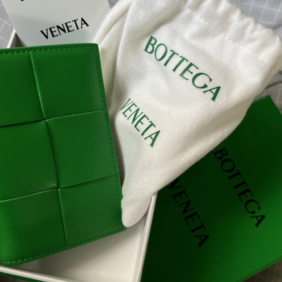 Bottega Veneta Flap Card Case Parakeet 착용 스타일
