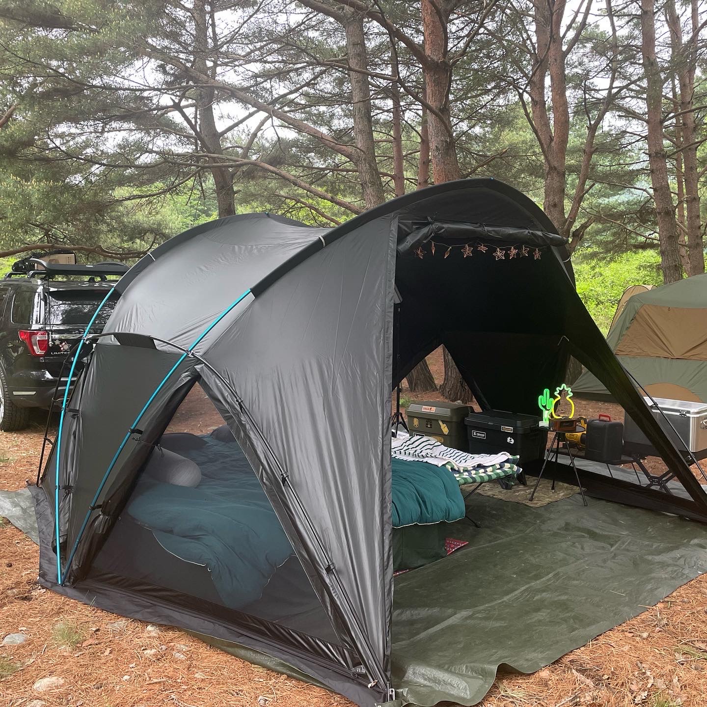 Helinox V-Tarp 4.0 Black 착용 스타일 - 2