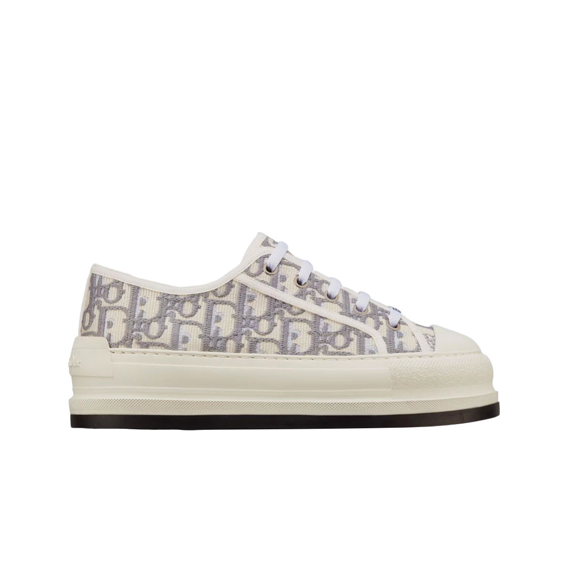 (W) 디올 워크앤디올 플랫폼 스니커즈 그레이 스톤 디올 오블리크((W) Dior Walk'N'Dior Platform Sneakers Gray Stone Dior Oblique)