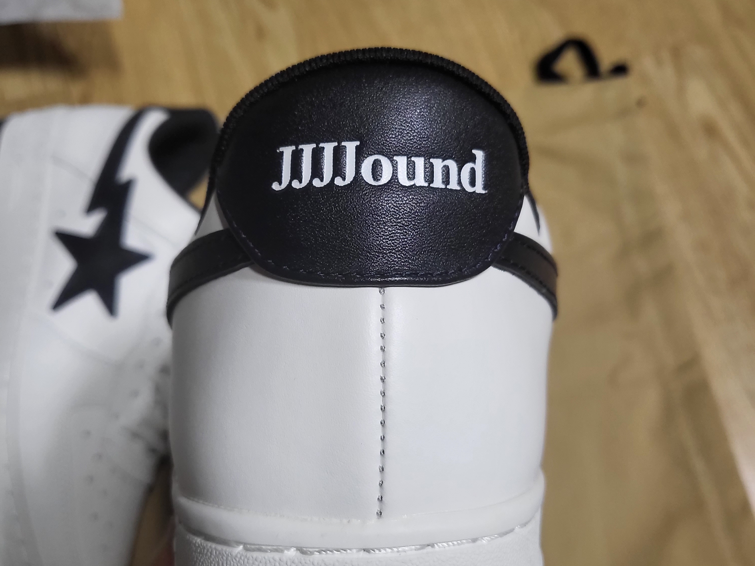 BAPE x JJJJound Bape Sta Low White Navy 착용 스타일