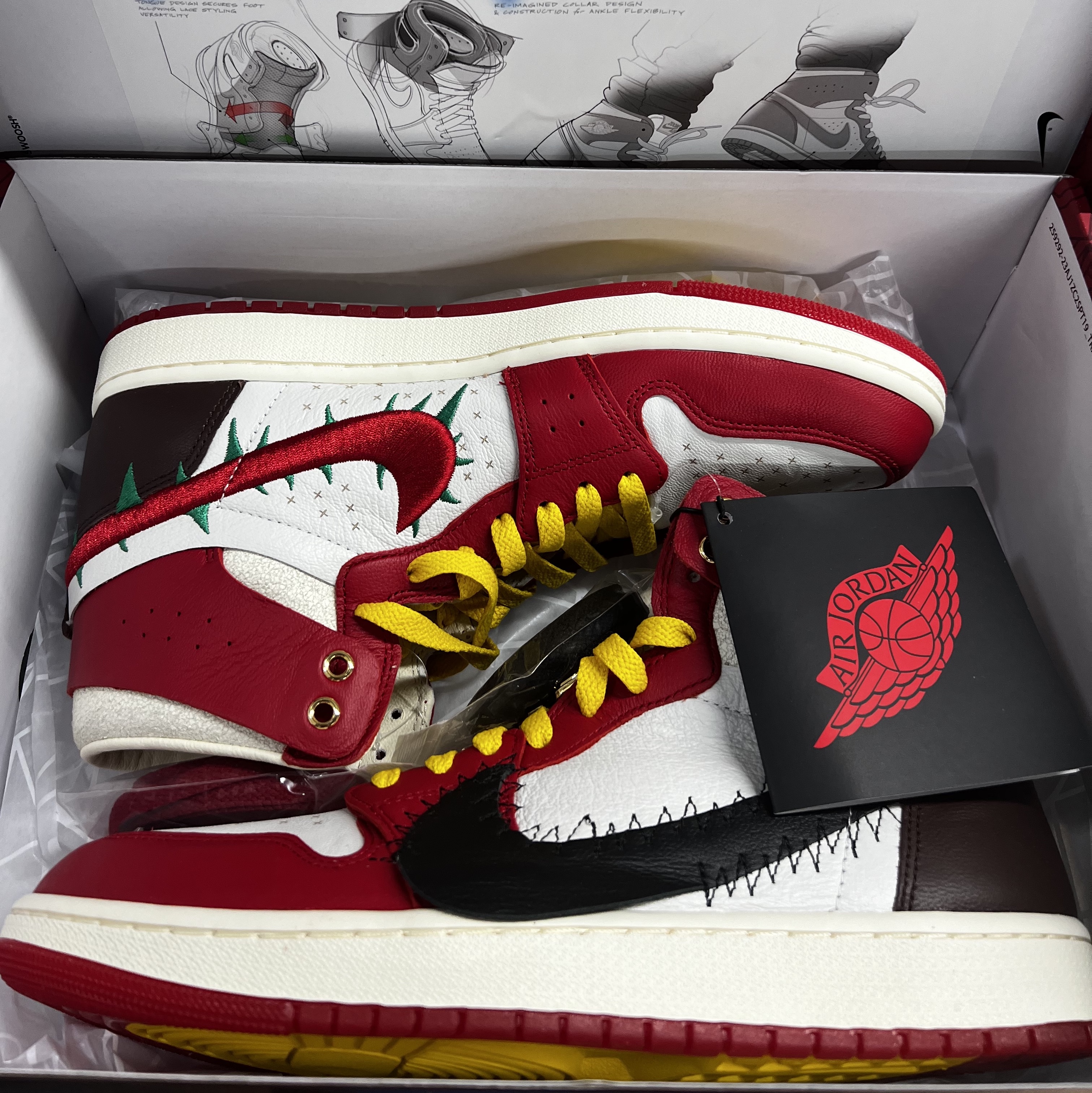 (W) Jordan 1 x Teyana Taylor Zoom CMFT 2 Gym Red 착용 스타일
