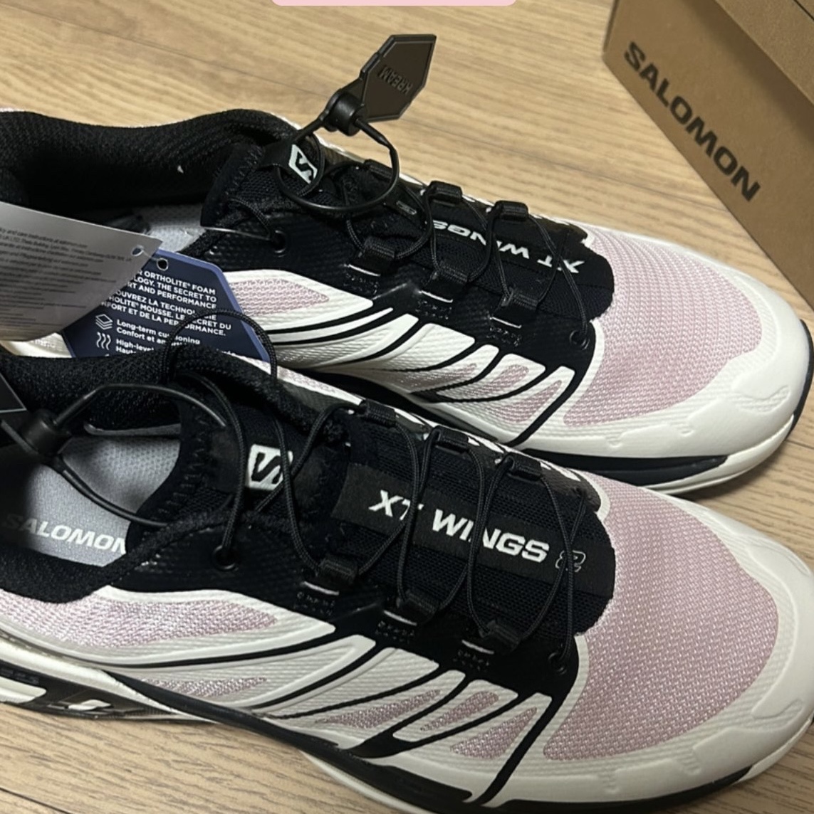 Salomon XT-Wings 2 Cradle Pink 착용 스타일