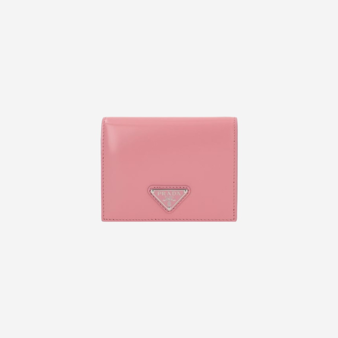 Prada Brushed Leather Wallet Petal Pink 상세 이미지 1