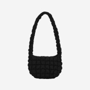 COS Quilted Messenger Bag Black