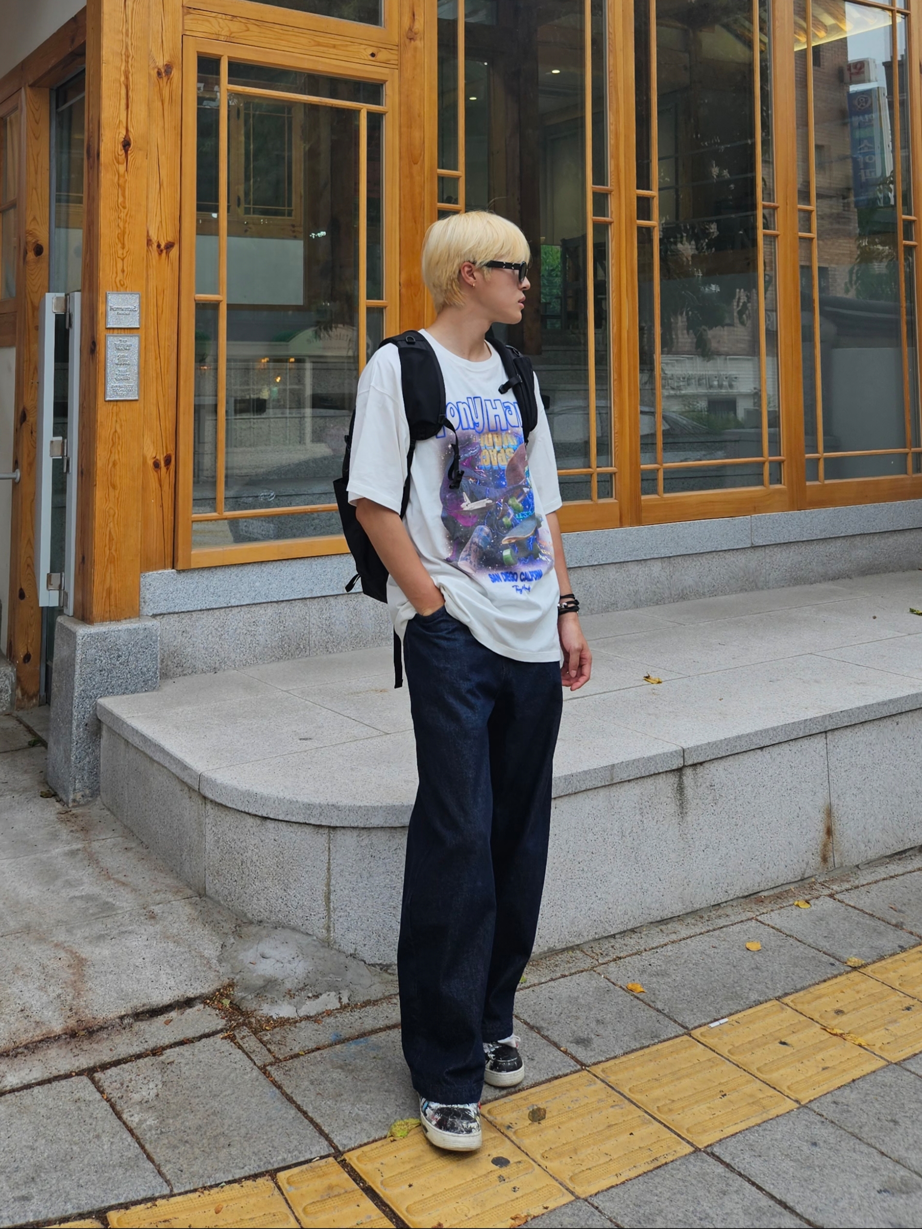 Nike x Peaceminusone Air Force 1 Low Para-Noise 착용 스타일