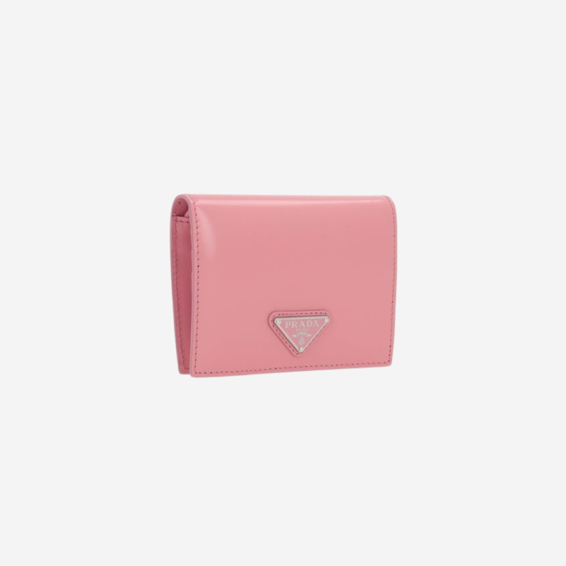 Prada Brushed Leather Wallet Petal Pink 상세 이미지 2