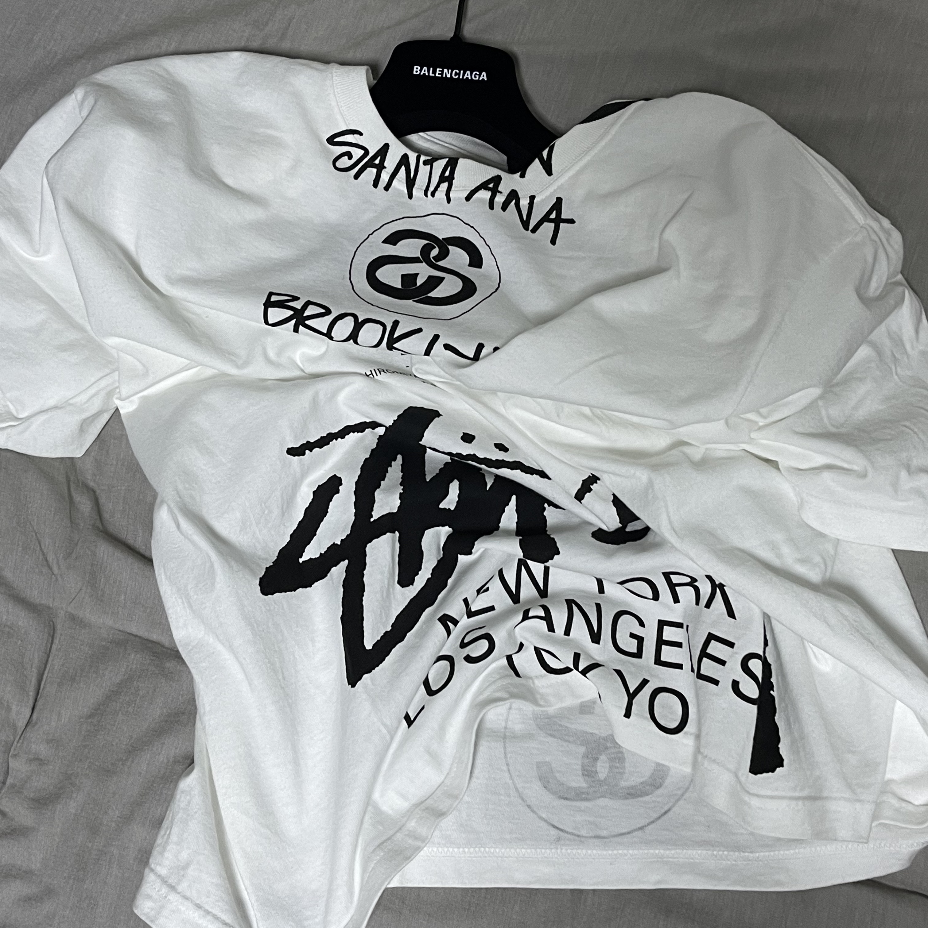 Stussy x Takahiromiyashita The Soloist 40 WT T-Shirt 착용 스타일 - 1