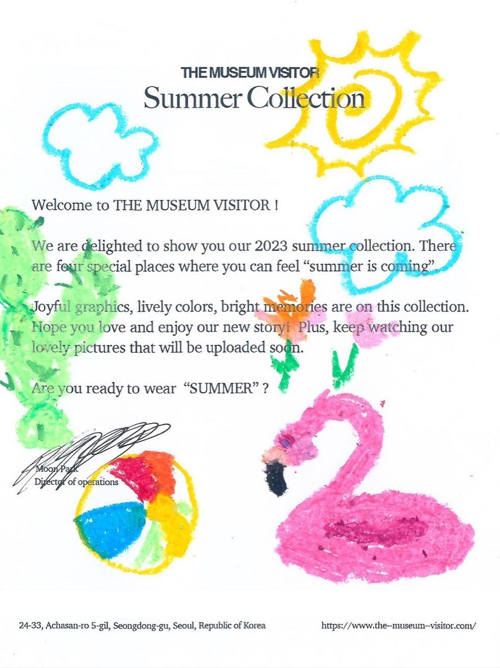 The Museum Visitor 2023 - 2024 Art Love Curved Zipper Windbreaker Black 착용 스타일