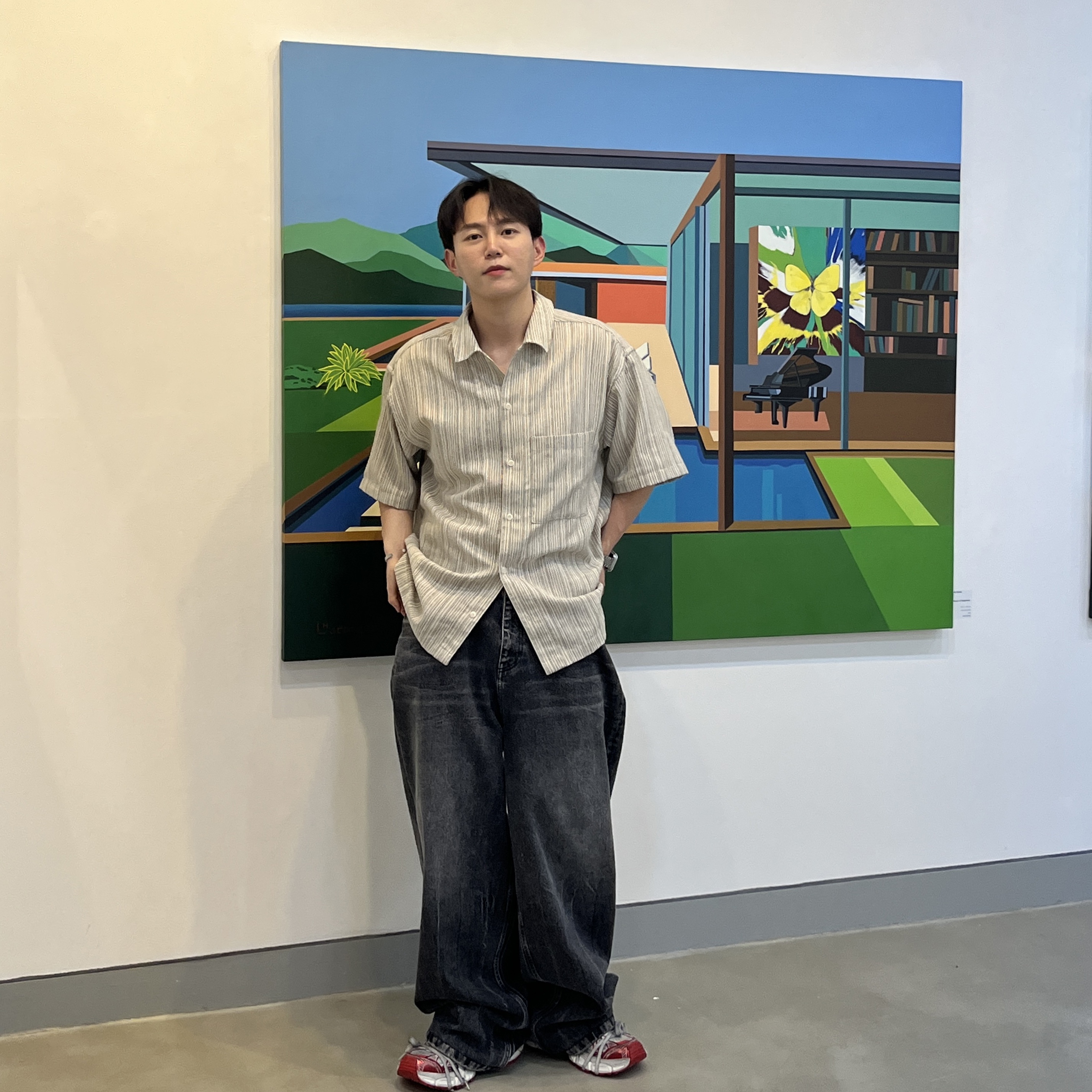Balenciaga Denim Pull-Up Pants Black, Balenciaga 3XL Sneakers White Red 착용 스타일 - 3