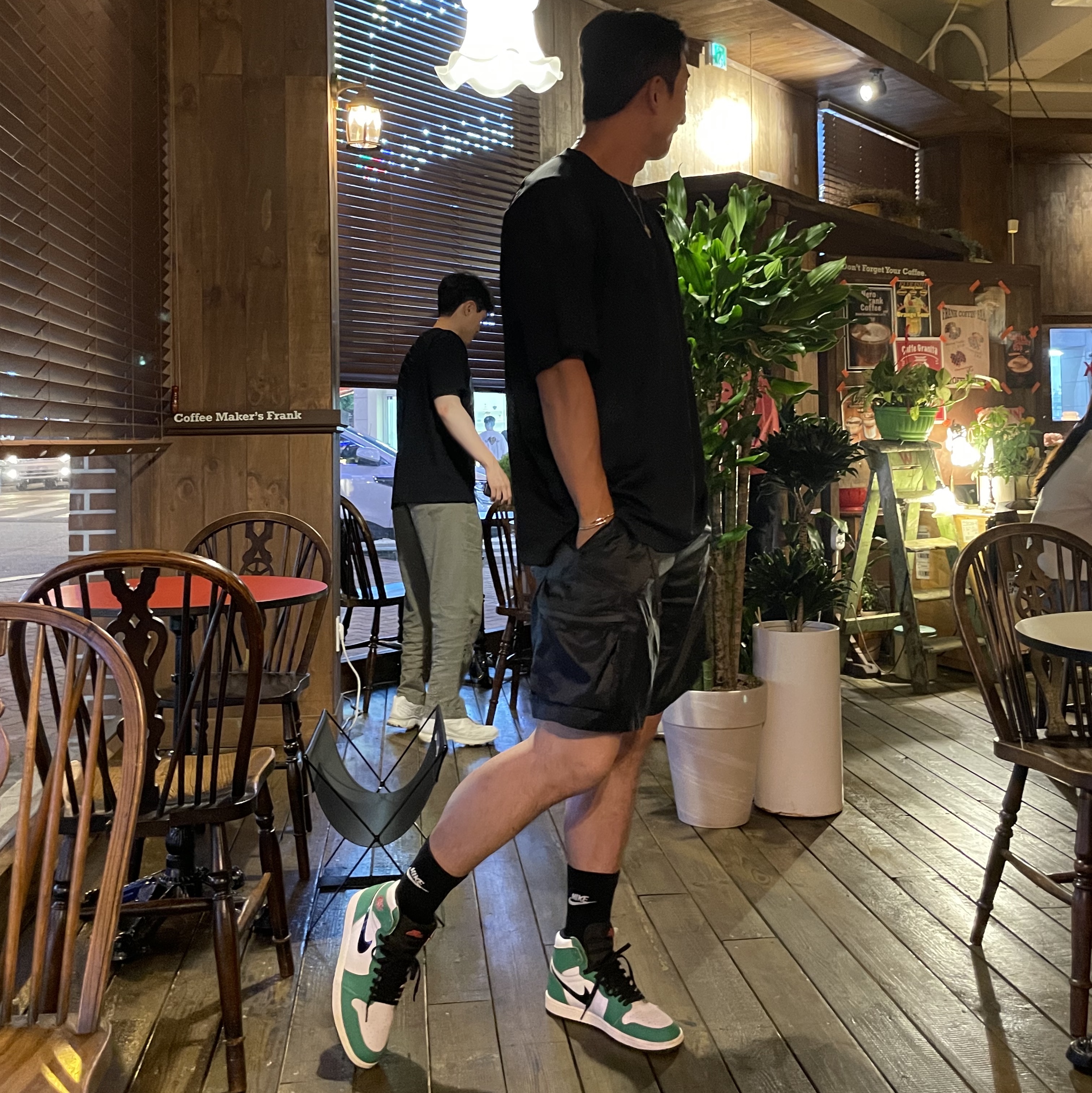 (W) Jordan 1 Retro High OG Lucky Green 착용 스타일