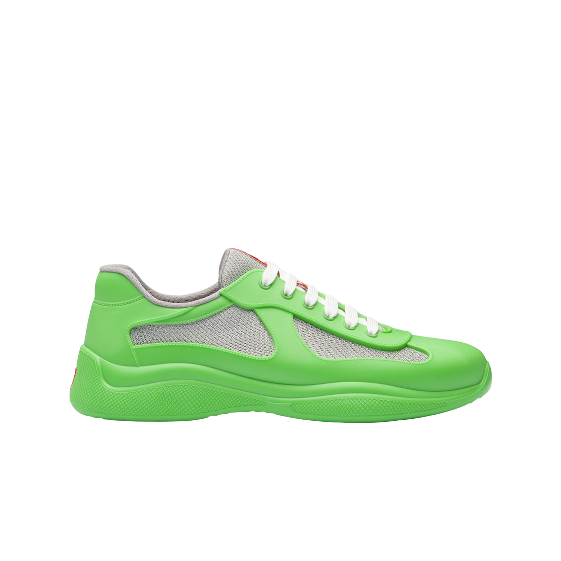 프라다 아메리카 컵 소프트 러버 바이크 패브릭 스니커즈 애플 그린(Prada America's Cup Soft Rubber Bike Fabric Sneakers Apple Green)