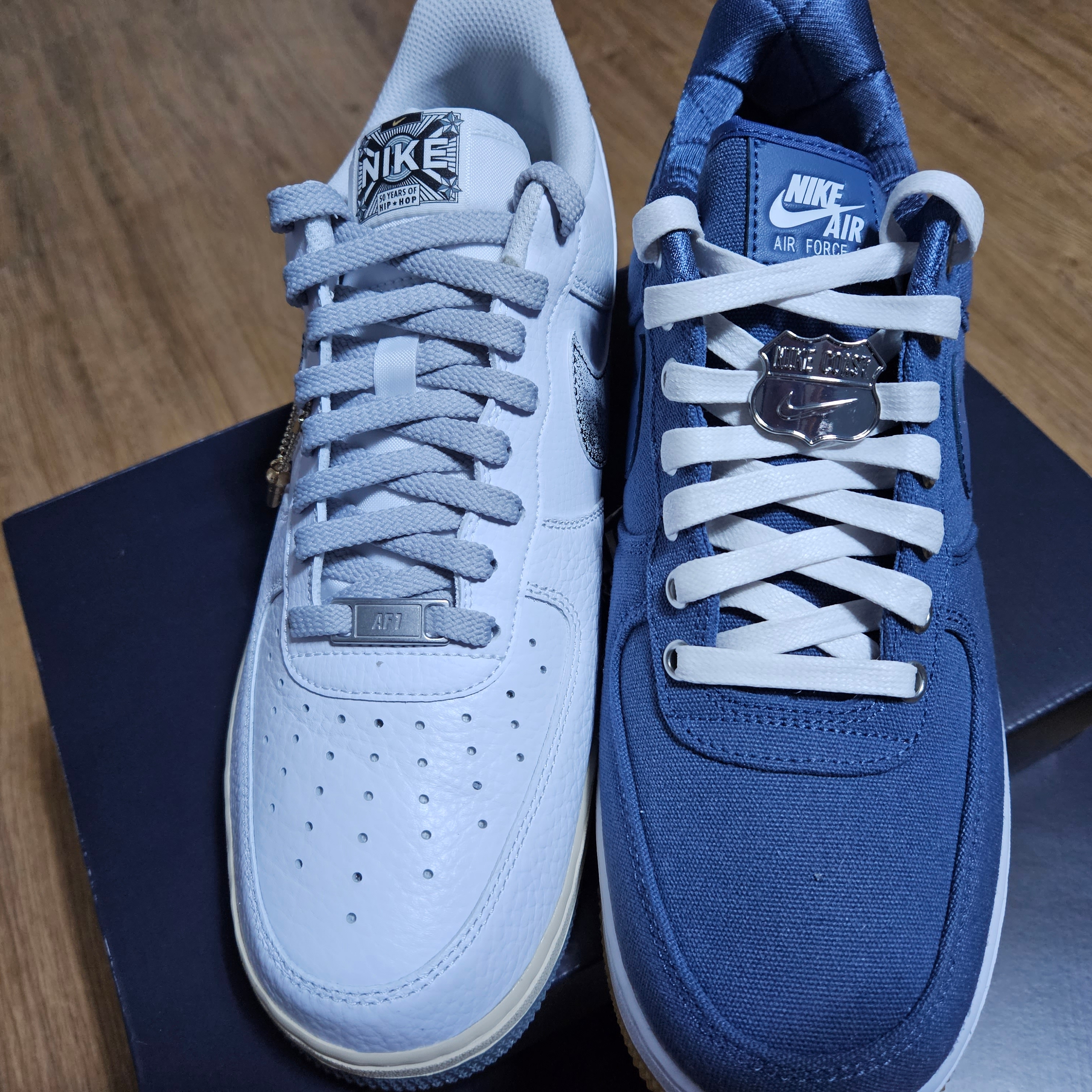 Nike Air Force 1 Low West Coast, Nike Air Force 1 '07 LX White Smoke Grey 착용 스타일 - 1