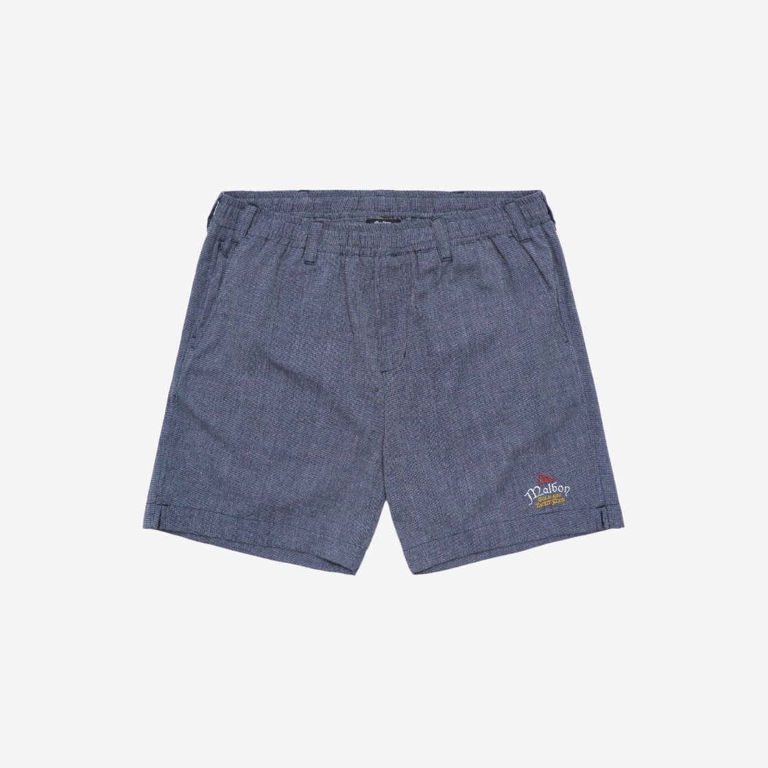 Malbon Golf Yacht Club Linen Short Navy 상세 이미지 1