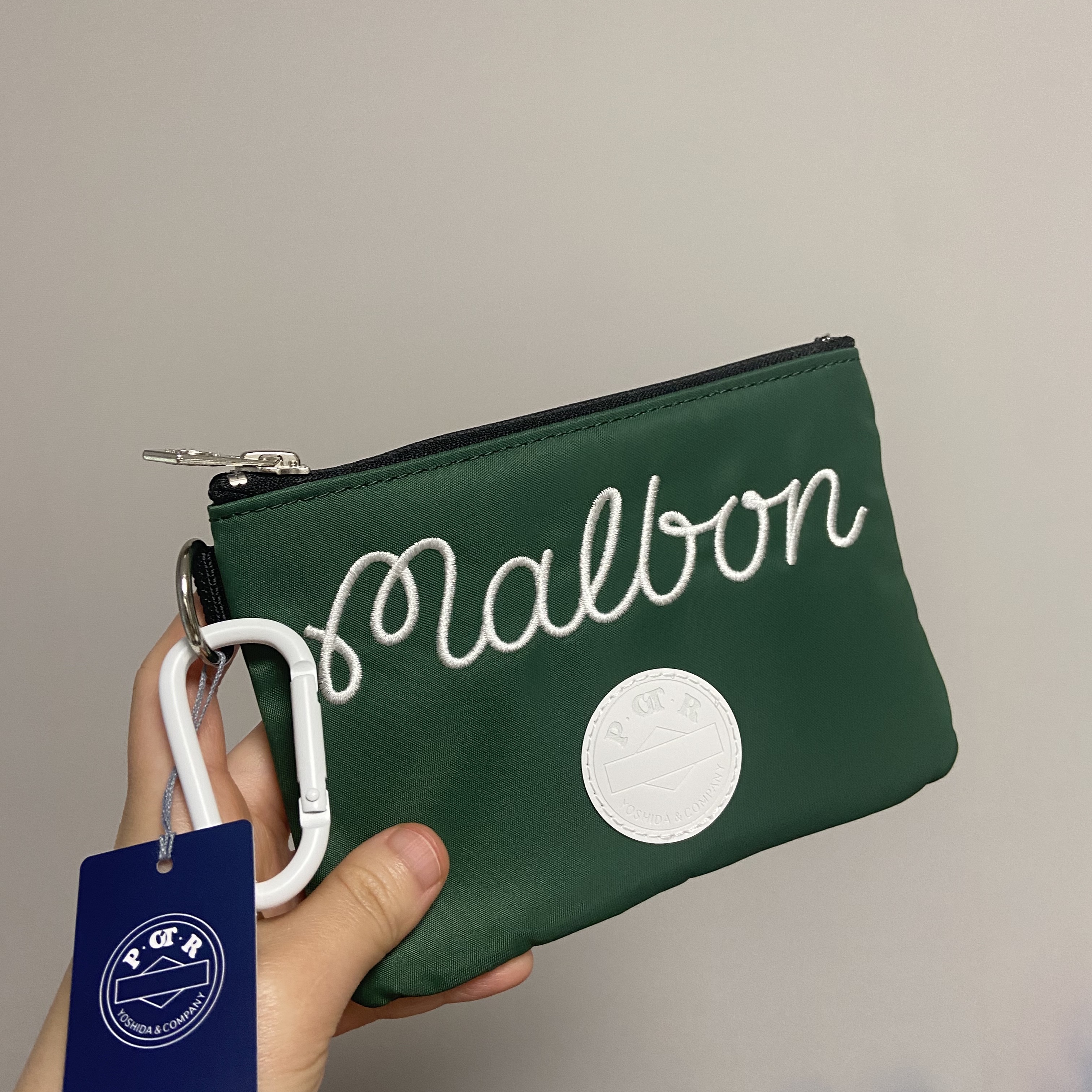 Malbon Golf x Porter POTR Utility Pouch Green 착용 스타일