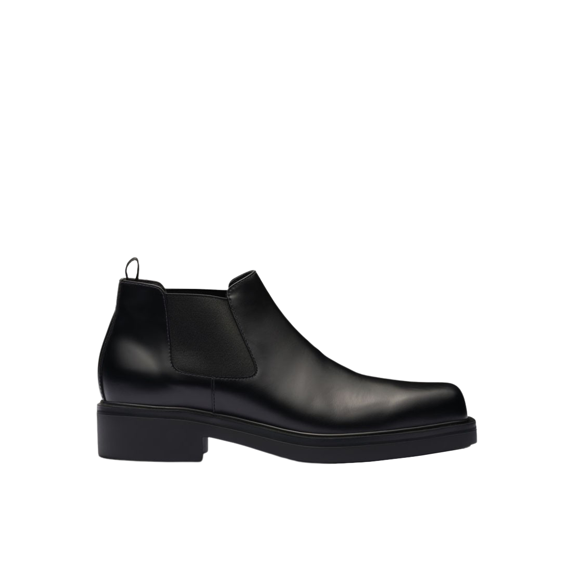 프라다 브러쉬드 레더 첼시 부츠 블랙(Prada Brushed Leather Chelsea Boots Black) - 1