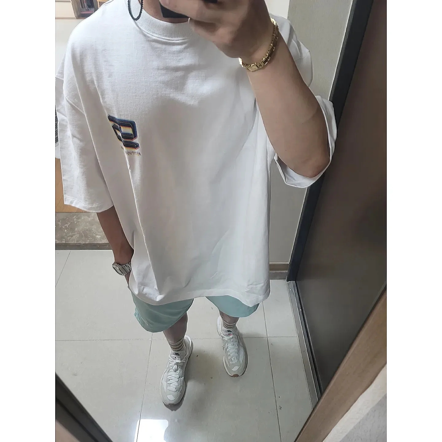 Nike x Sacai VaporWaffle White and Gum 착용 스타일
