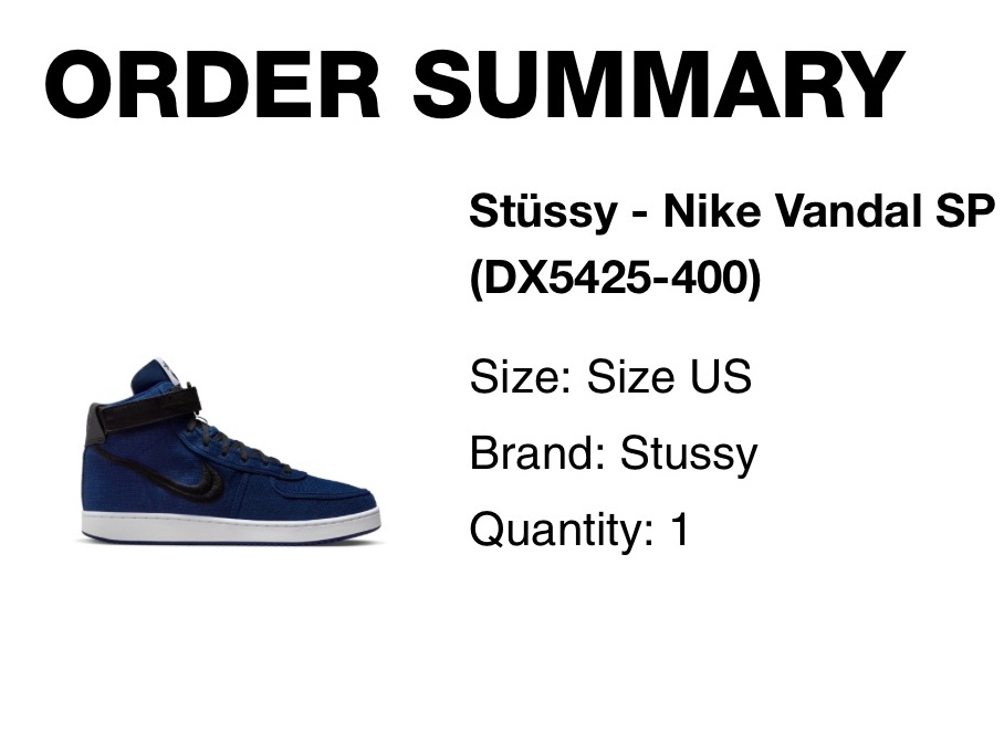 Nike x Stussy Vandal High Deep Royal Blue 착용 스타일 - 1