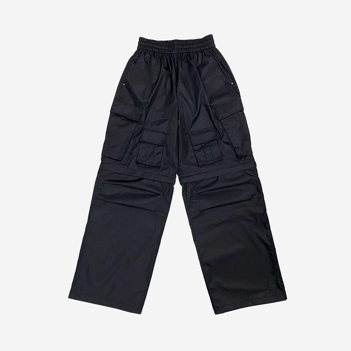 [KREAM 단독] OMO Detachable Nylon Cargo Pants Black 상세 이미지 1