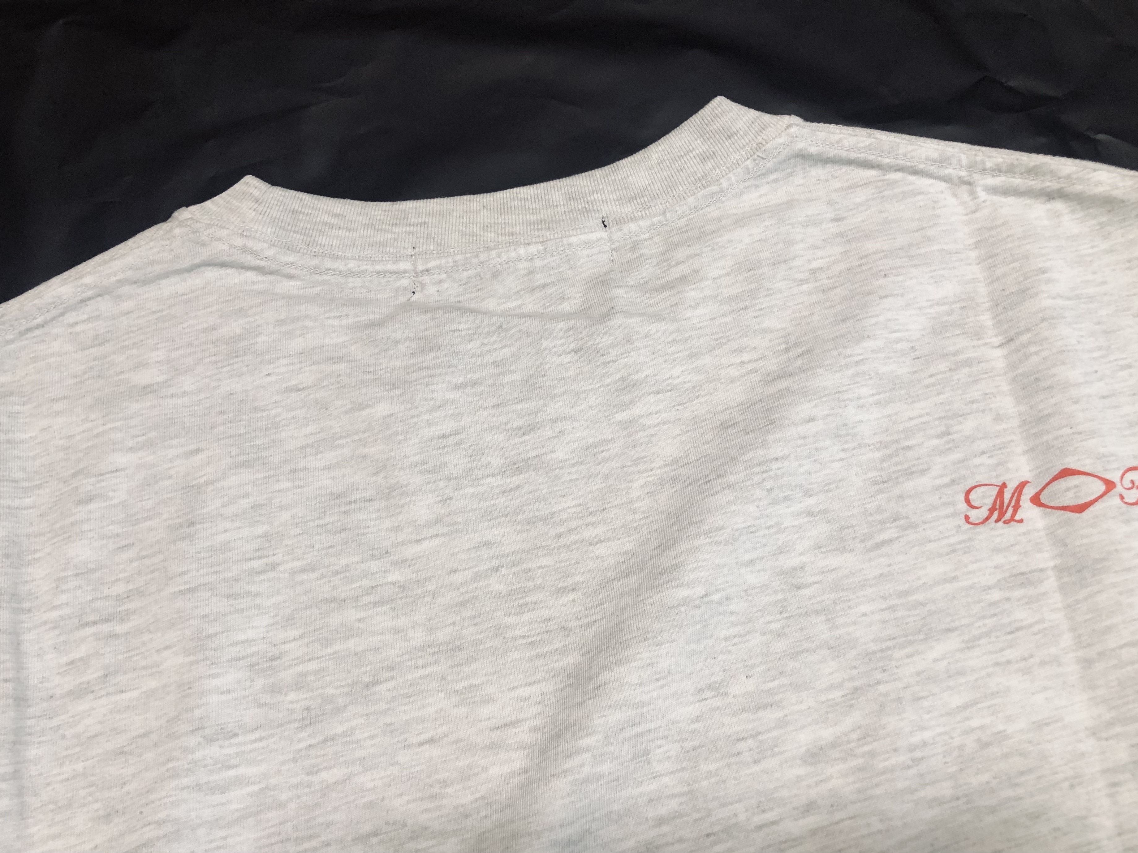 (W) Mischief Rhombus Blur T-Shirt Basic Melange Grey 착용 스타일 - 2
