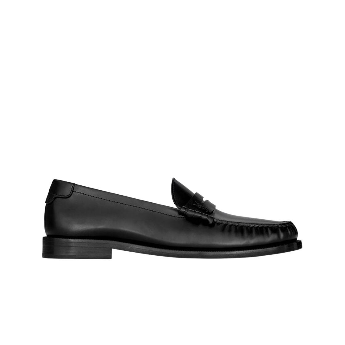생로랑 스무스 레더 르 로퍼 페니 슬리퍼 블랙(Saint Laurent Le Loafer Penny Slippers in Smooth Leather Black)