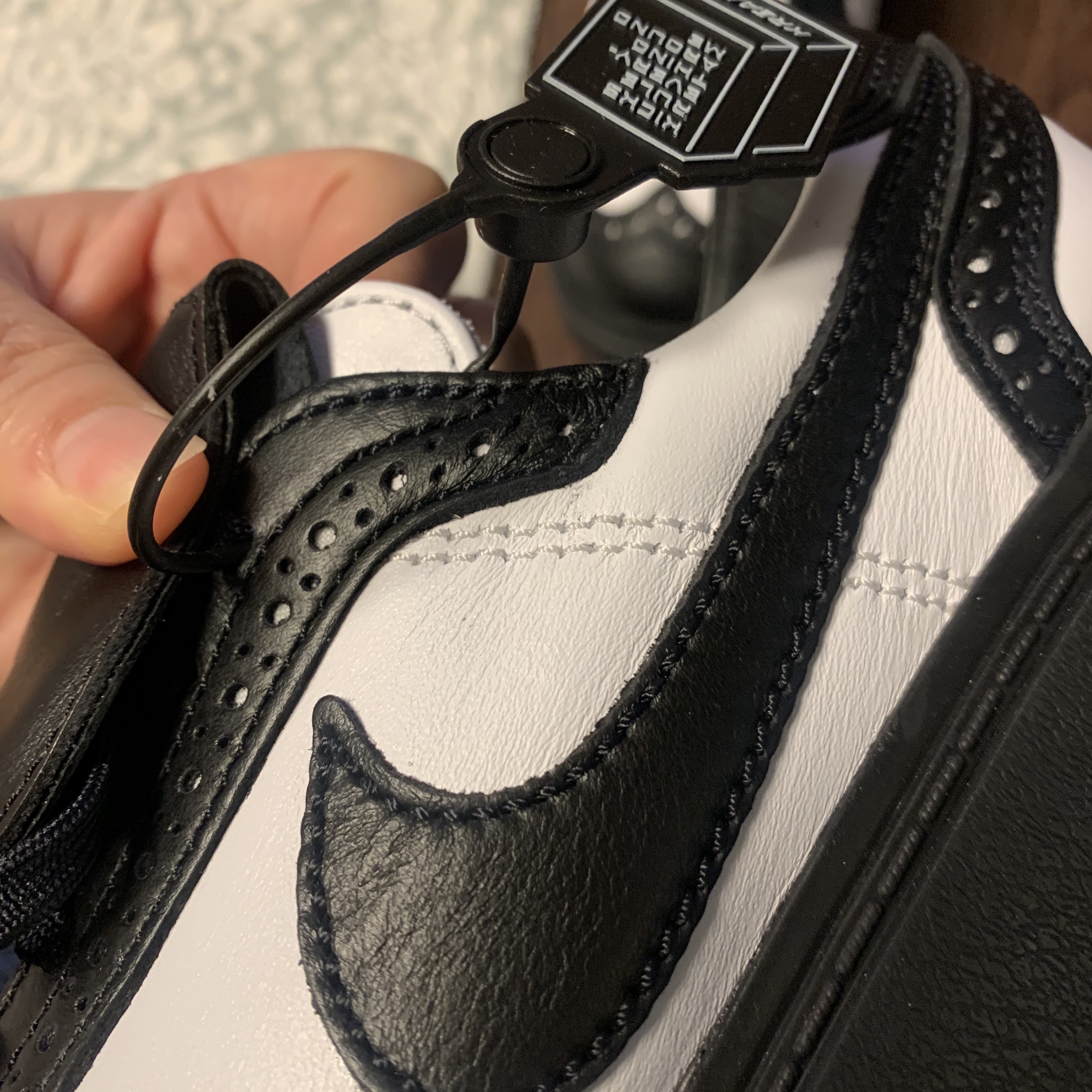 Nike x Peaceminusone Kwondo1 Black and White 착용 스타일 - 3