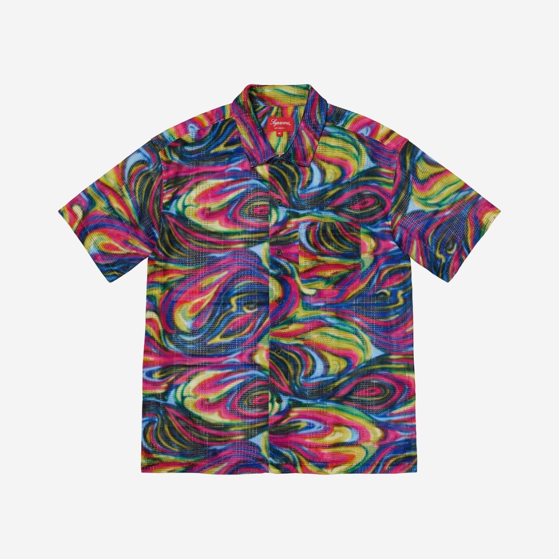 Supreme Mesh Stripe S/S Shirt Multicolor - 23SS 상세 이미지 1