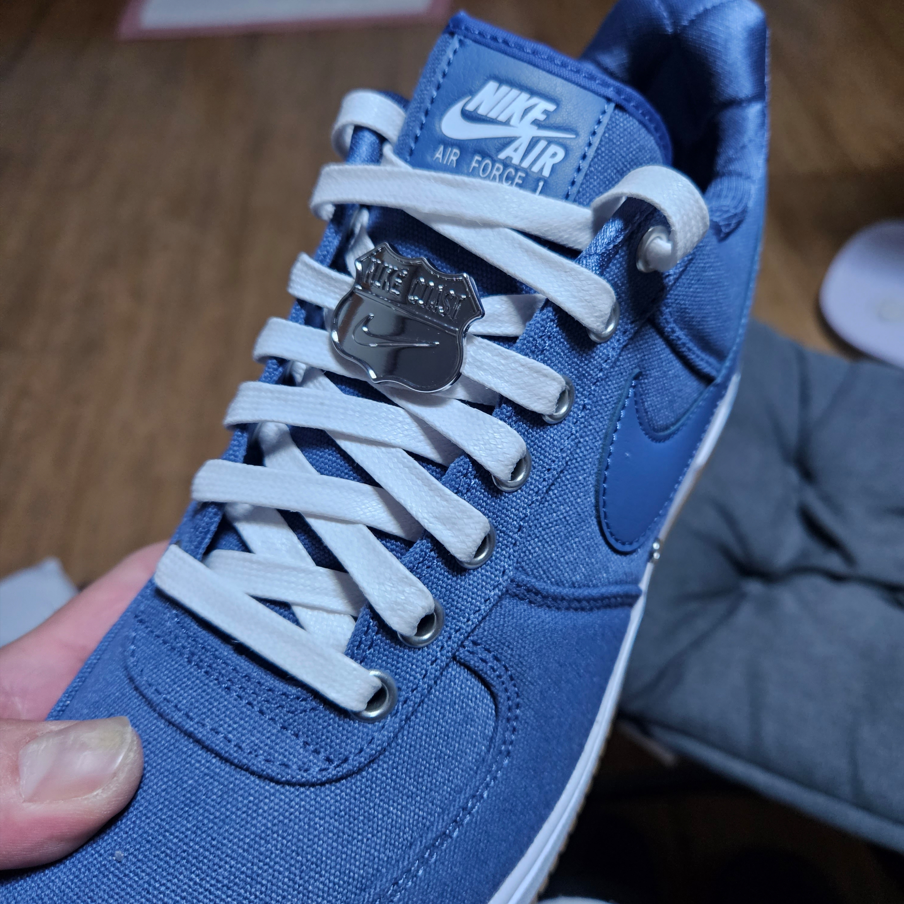 Nike Air Force 1 Low West Coast, Nike Air Force 1 '07 LX White Smoke Grey 착용 스타일 - 2